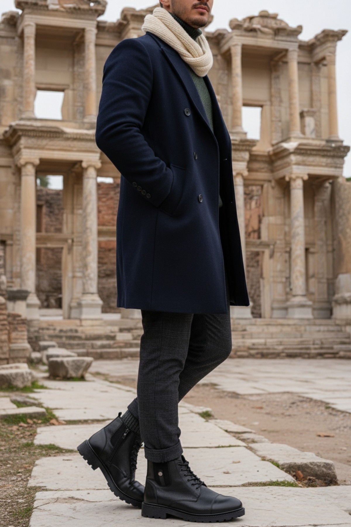 RAFA Fermuarlı Bağcıklı Kürklü Erkek Bot - Görsel 6