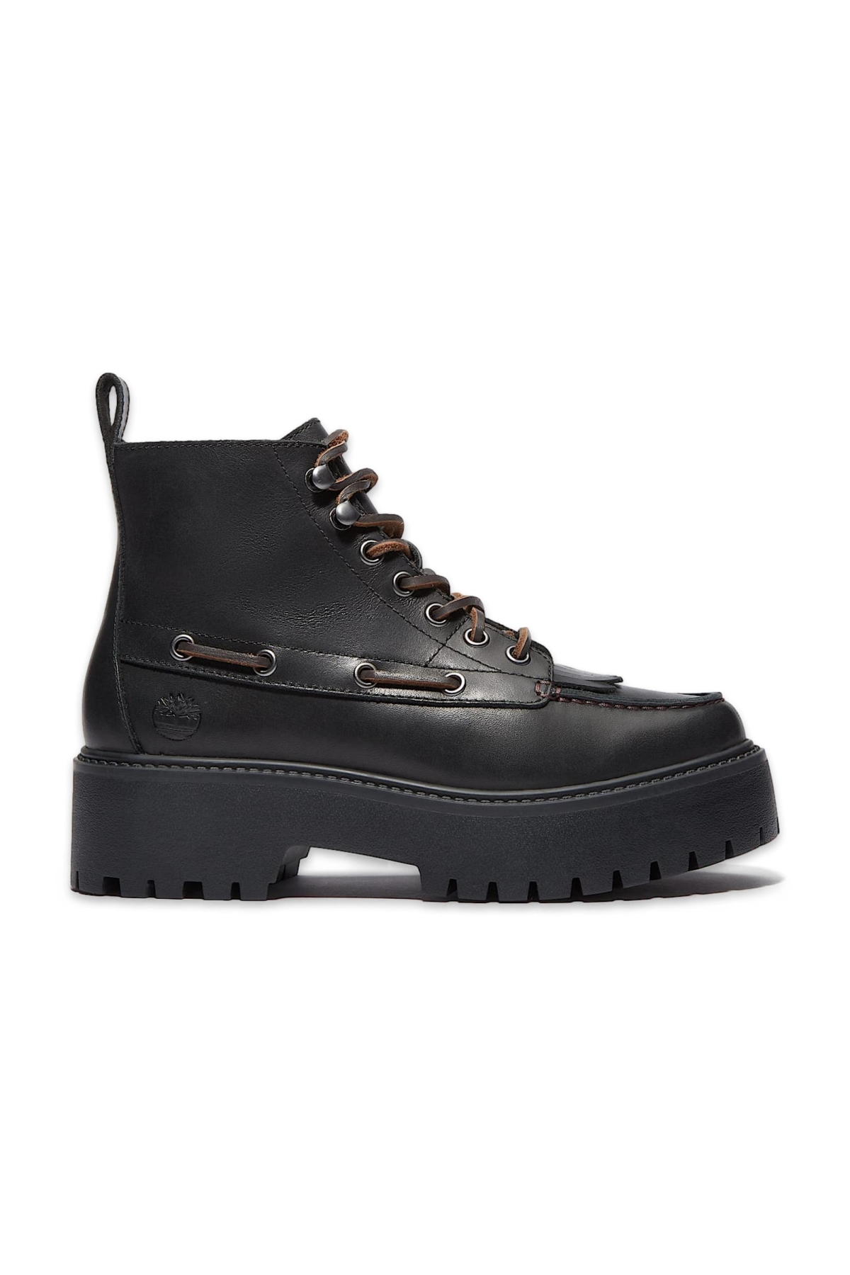 Tb0A27Yz Stone Street Mid Lace Up Boot Siyah Kadın Bot - Görsel 3