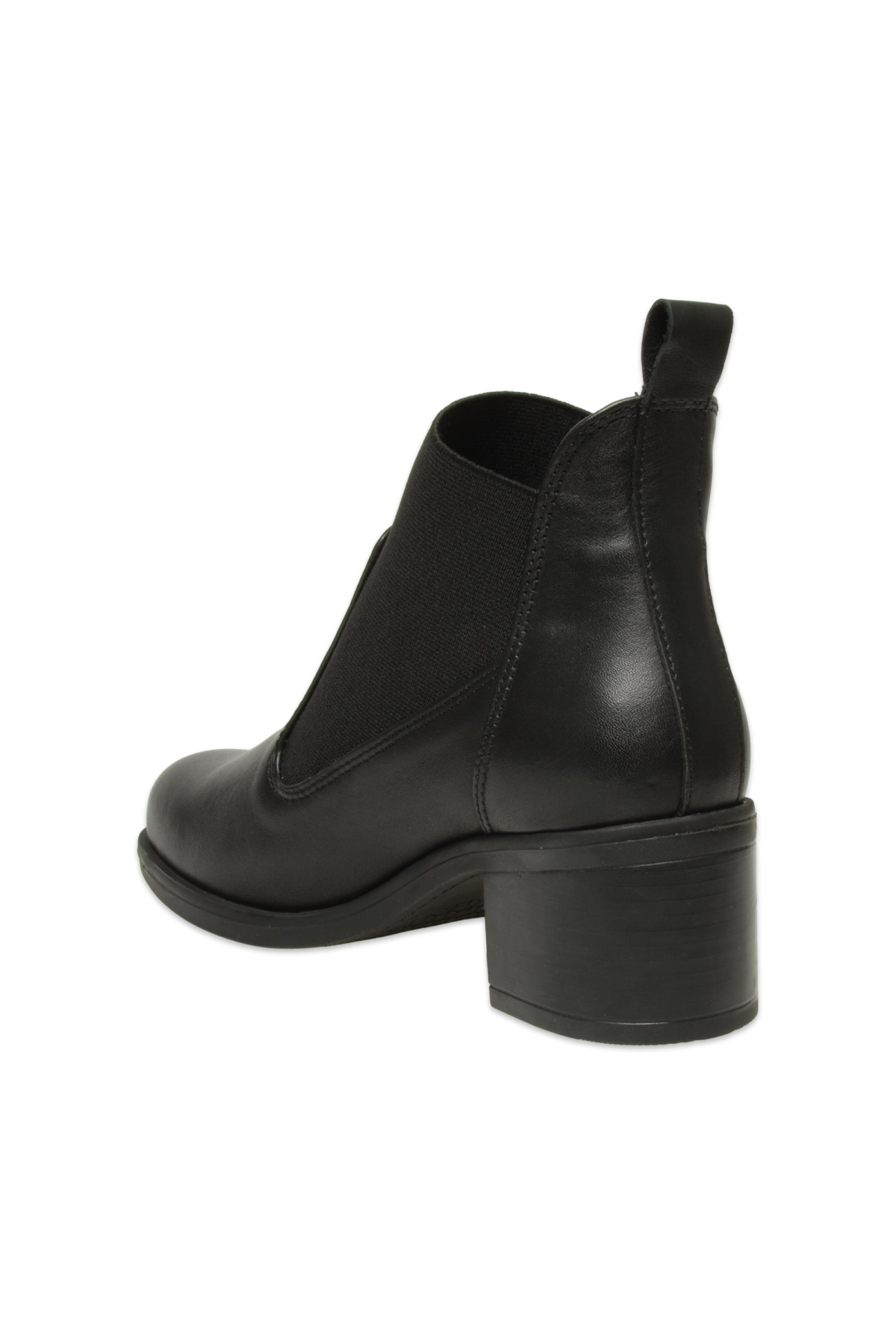 D25Kb-1805 Günlük Topuklu Siyah Kadın Bot - Görsel 5
