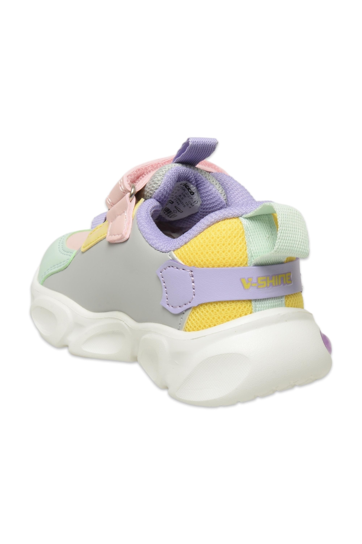 346.B25K.227 Lamb Bebe Işıklı Phylon Gümüş Çocuk Spor Ayakkabı - Görsel 4