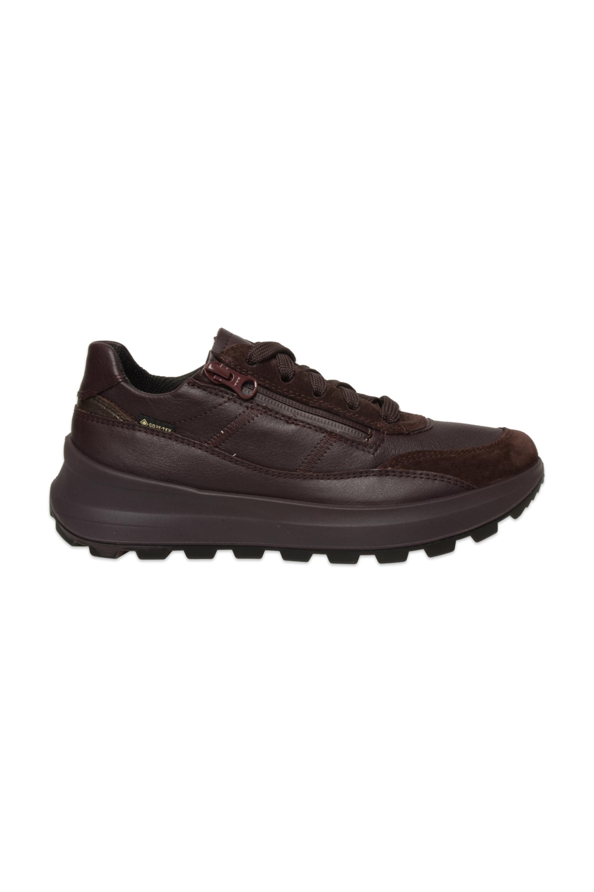 000407 T4 Run Gore-Tex Günlük Bordo Kadın Ayakkabı - Görsel 3
