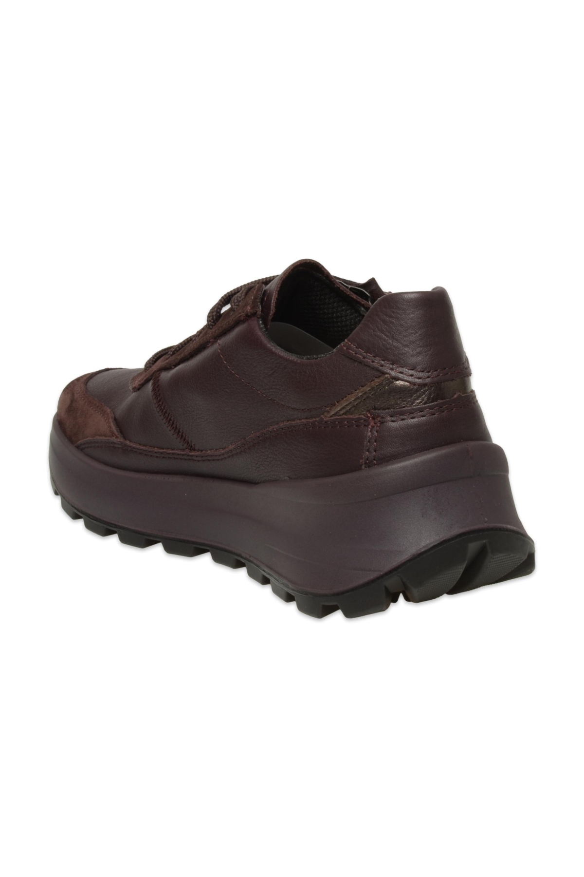 000407 T4 Run Gore-Tex Günlük Bordo Kadın Ayakkabı - Görsel 5