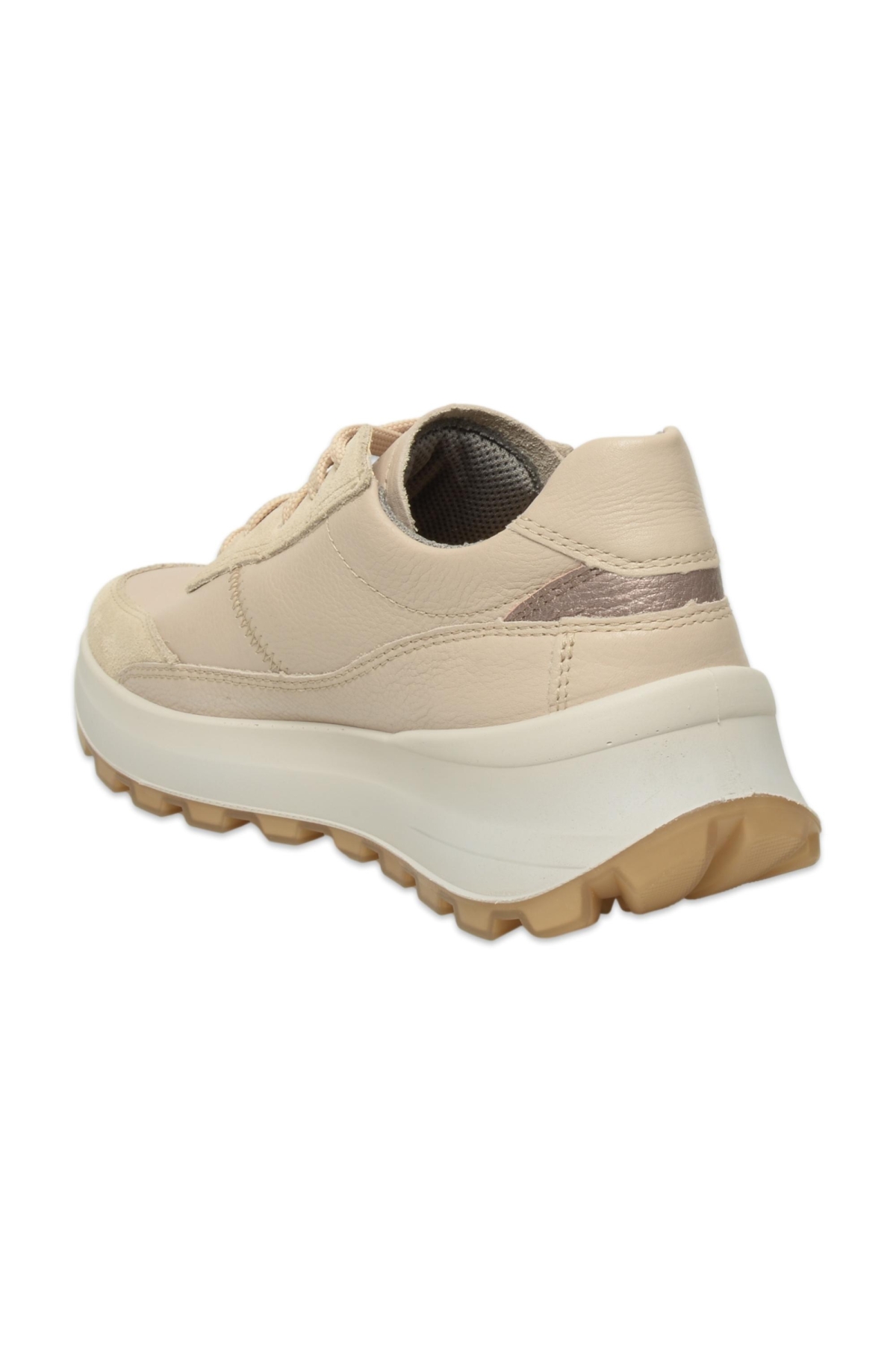 000407 T4 Run Gore-Tex Günlük Bej Kadın Ayakkabı - Görsel 5