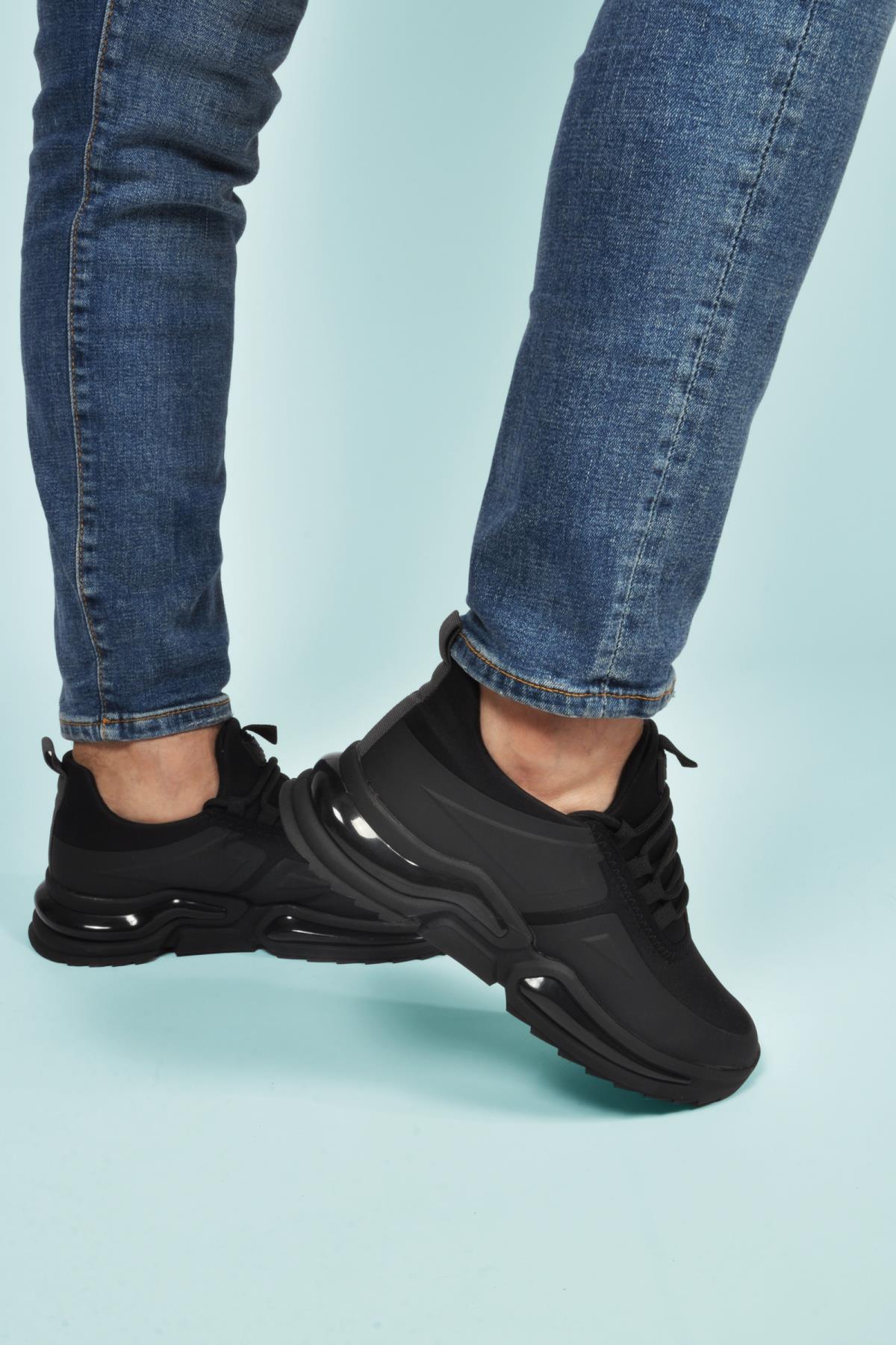 Than 836 M Siyah Fileli Erkek Spor Ayakkabı - Görsel 2