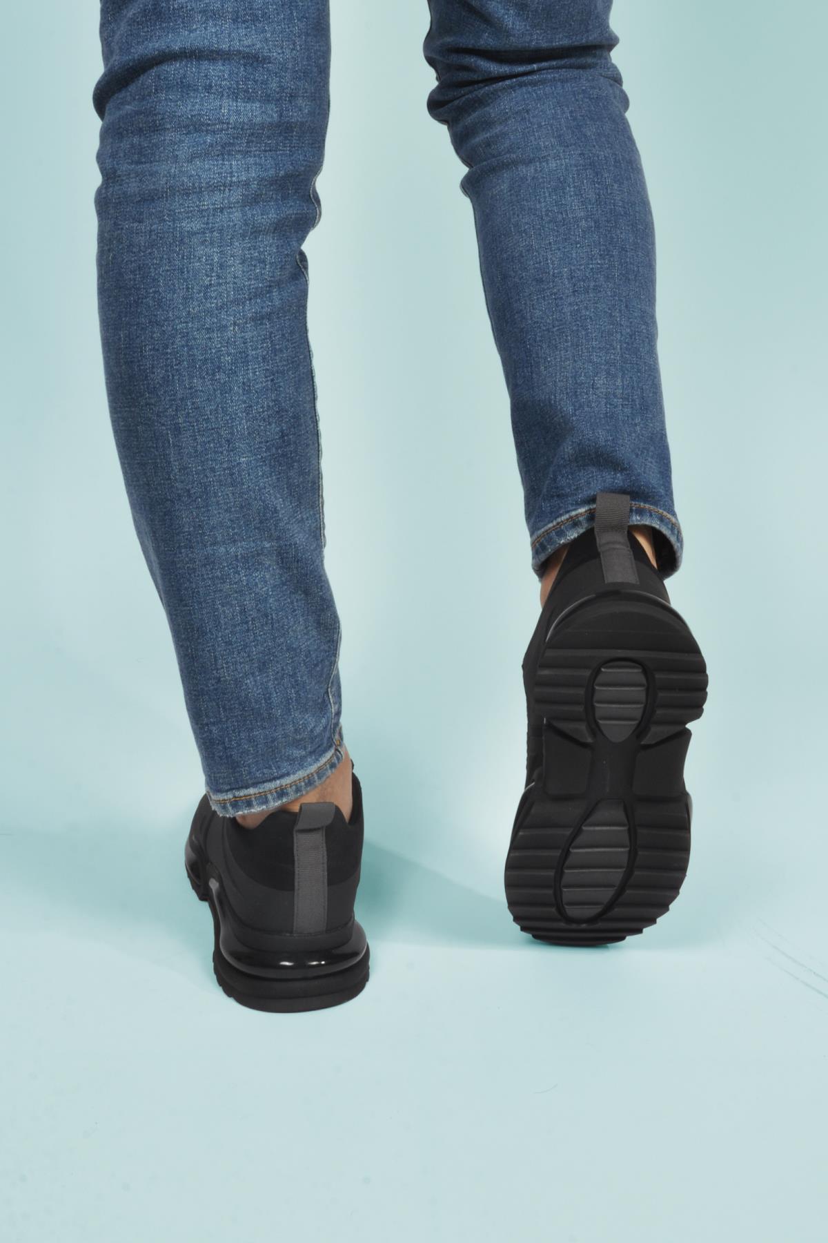 Than 836 M Siyah Fileli Erkek Spor Ayakkabı - Görsel 6