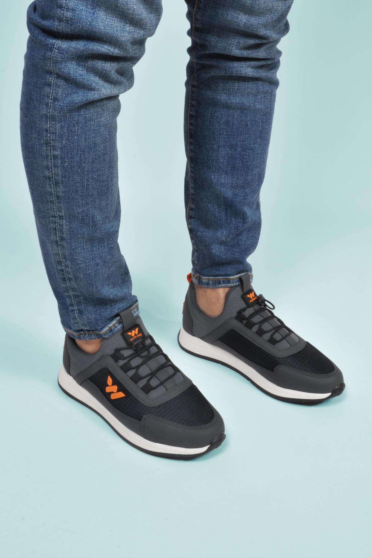 Apollo 166 M Füme Fileli Hafif Erkek Spor Ayakkabı - Görsel 4