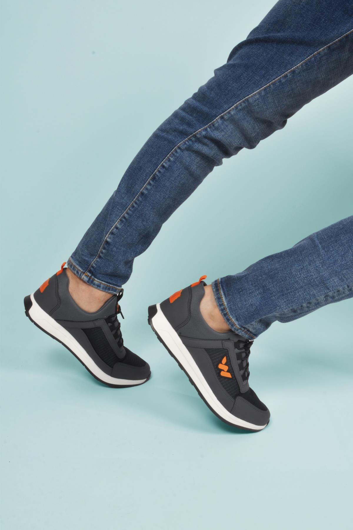 Apollo 166 M Füme Fileli Hafif Erkek Spor Ayakkabı - Görsel 5