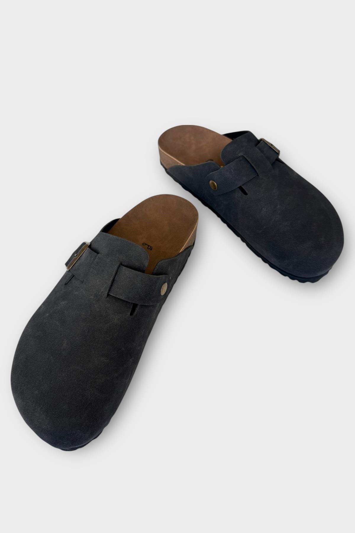 Mantar Taban Boston Birkens Model Günlük Sabo Unisex Ev Terliği SİYAH - Görsel 5