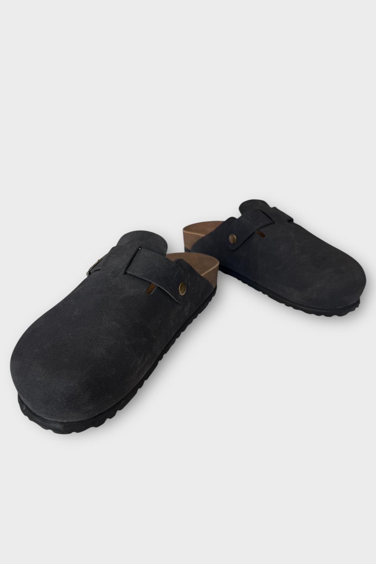 Mantar Taban Boston Birkens Model Günlük Sabo Unisex Ev Terliği SİYAH - Görsel 6