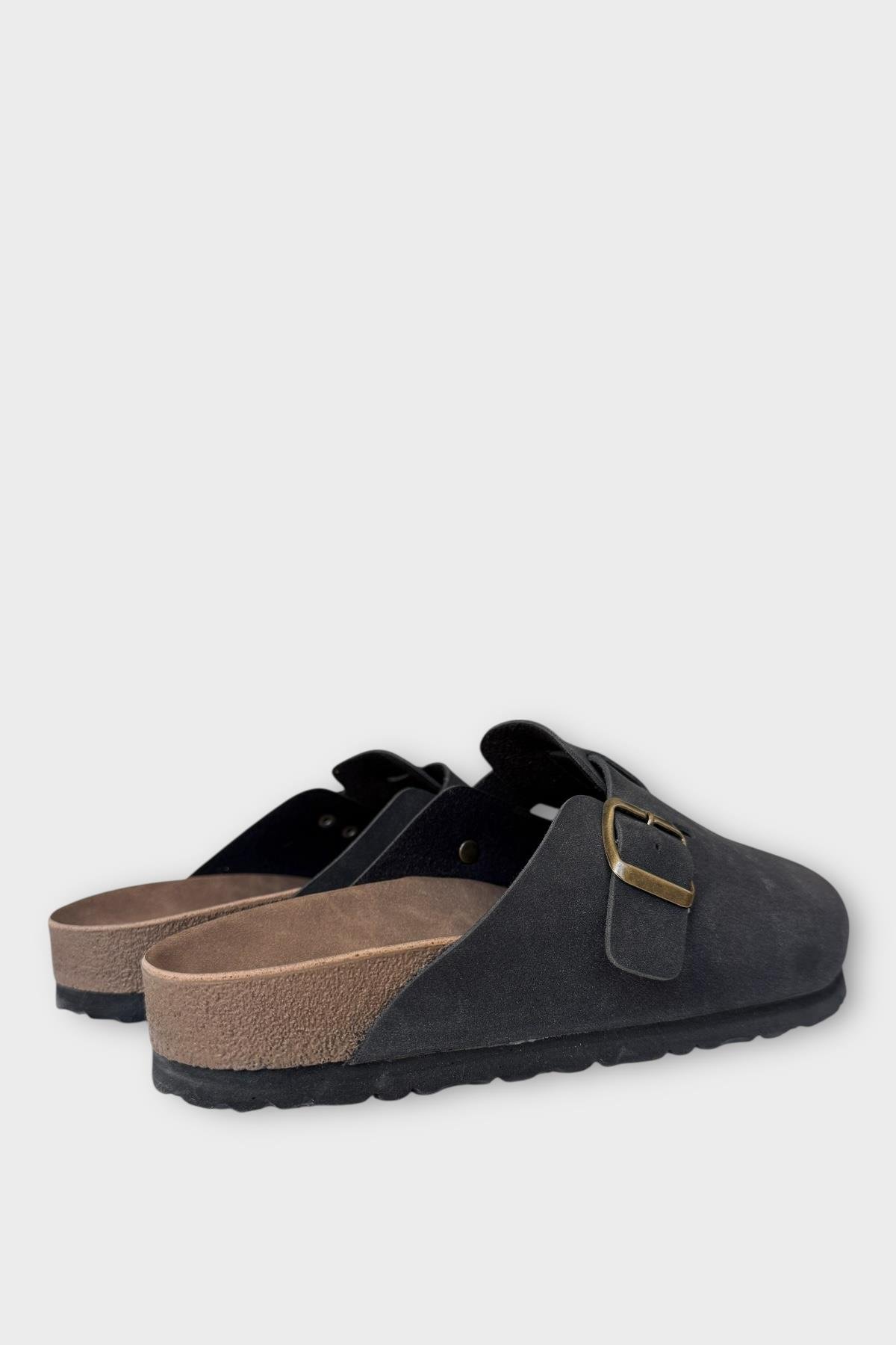 Mantar Taban Boston Birkens Model Günlük Sabo Unisex Ev Terliği SİYAH - Görsel 7