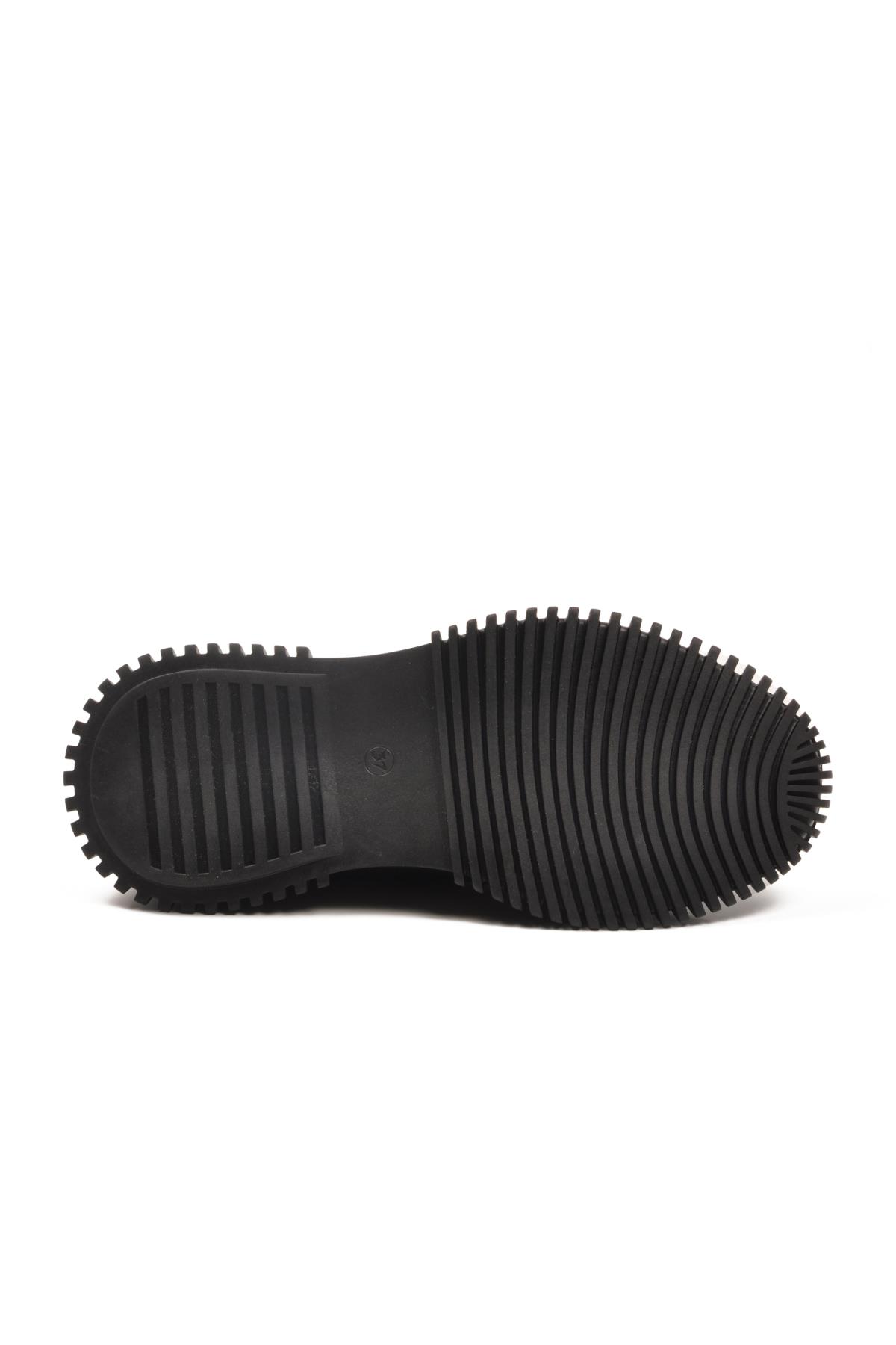 25405007K Z Siyah Nubuk Hakiki Deri Kadın Günlük Ayakkabı - Görsel 6