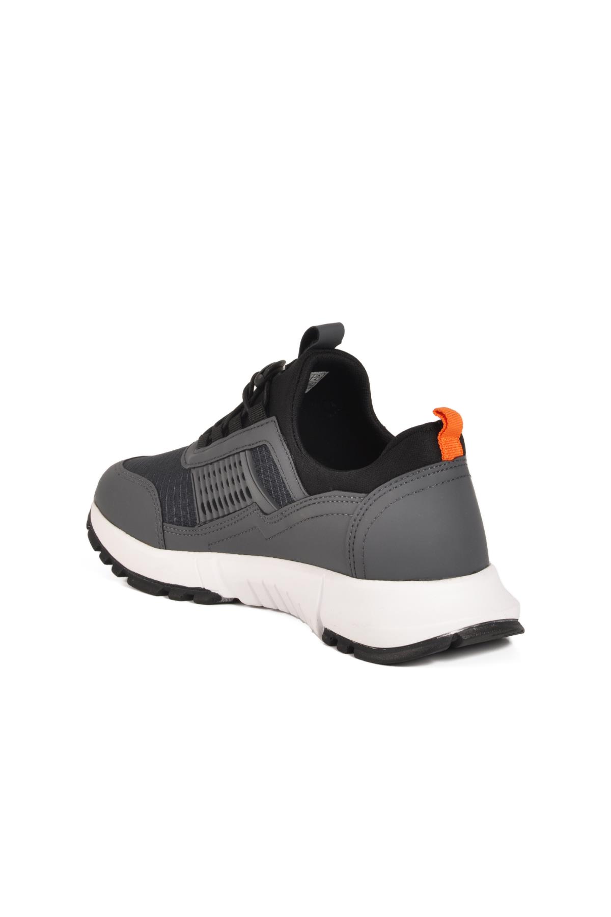 Nans 6006 G Füme Fileli Kilit Bağcıklı Unisex Spor Ayakkabı - Görsel 5