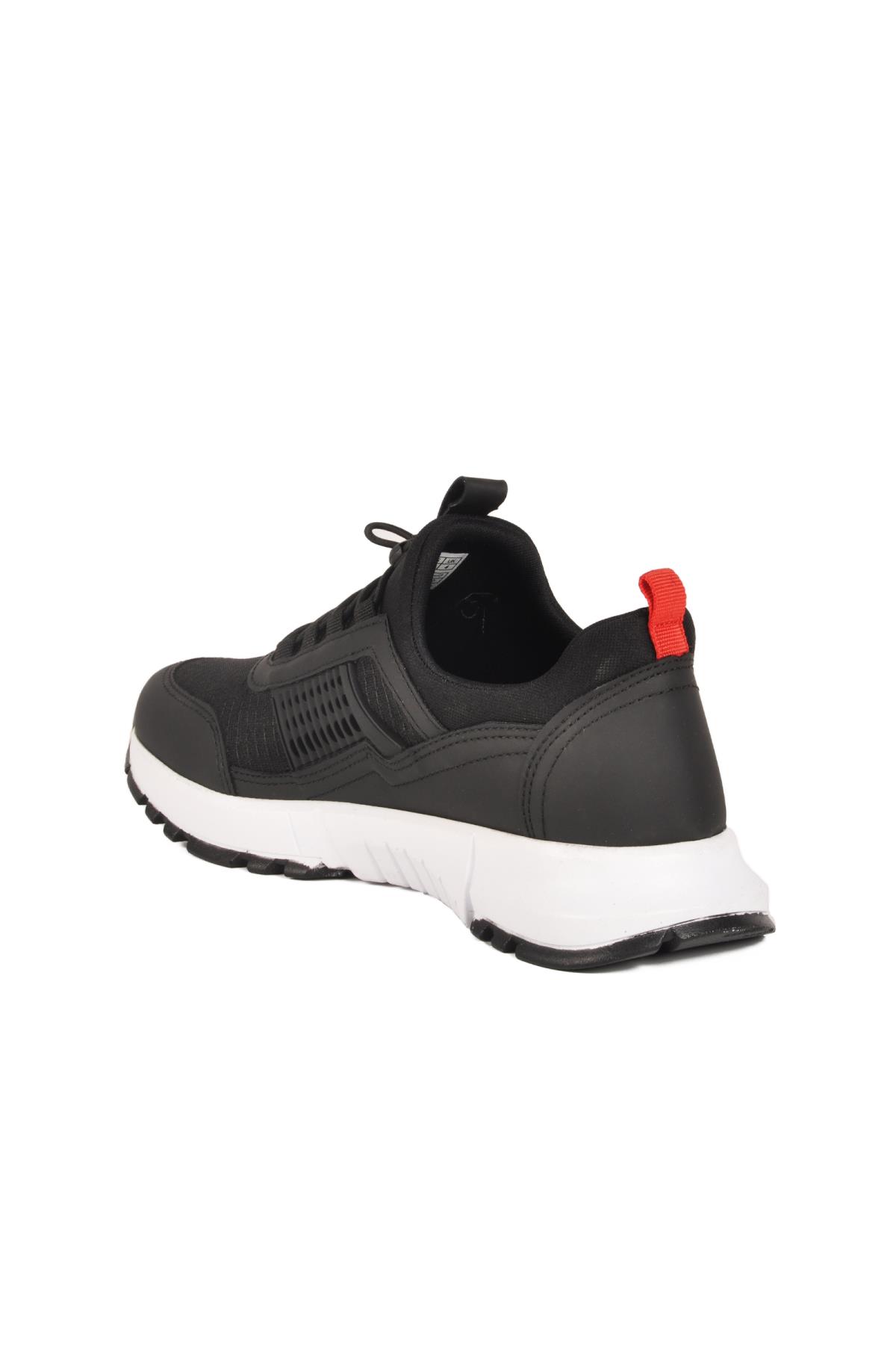 Nans 6006 G Siyah-Kırmızı Fileli Kilit Bağcıklı Unisex Spor Ayakkabı - Görsel 5