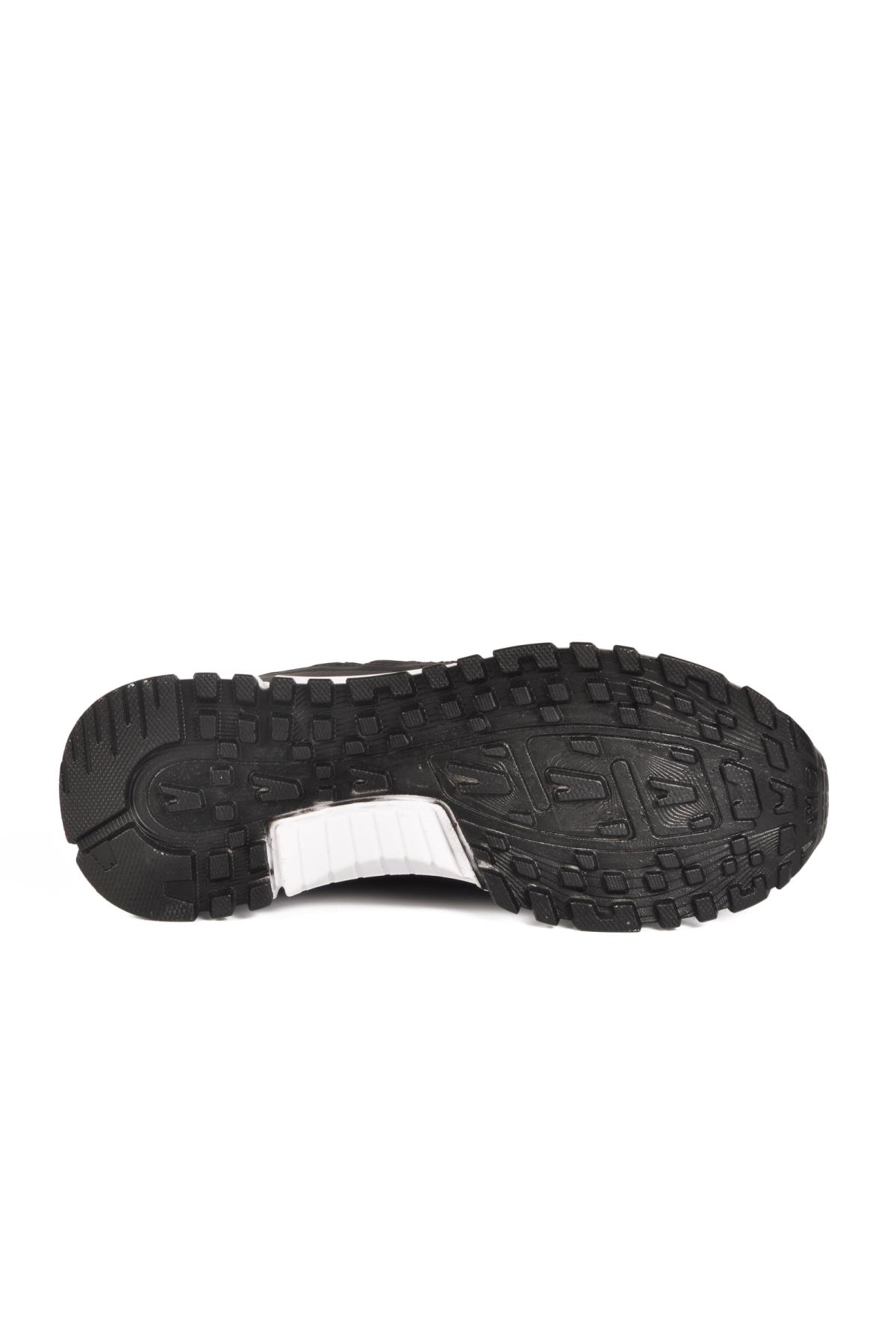 Nans 6006 G Siyah-Kırmızı Fileli Kilit Bağcıklı Unisex Spor Ayakkabı - Görsel 6