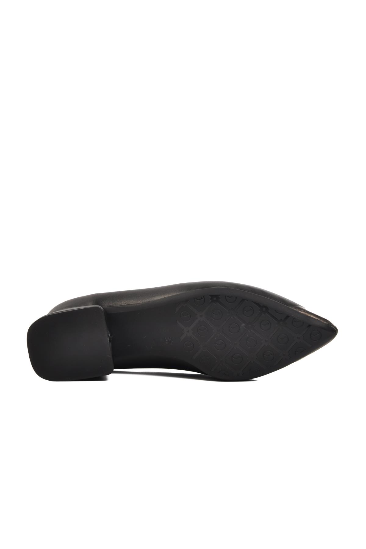 PC-54234 Z Siyah Kadın Topuklu Ayakkabı - Görsel 6
