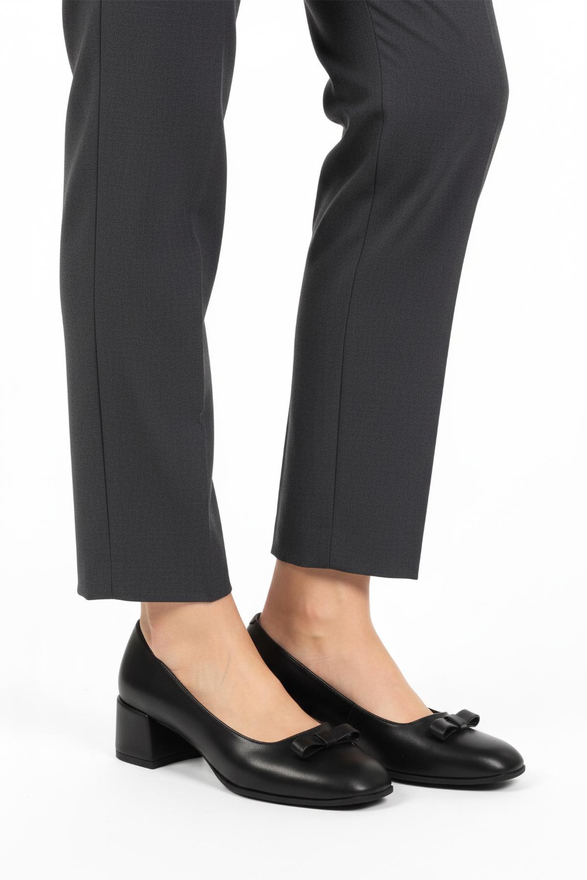 519081 Z Siyah Kadın Topuklu Ayakkabı - Görsel 4
