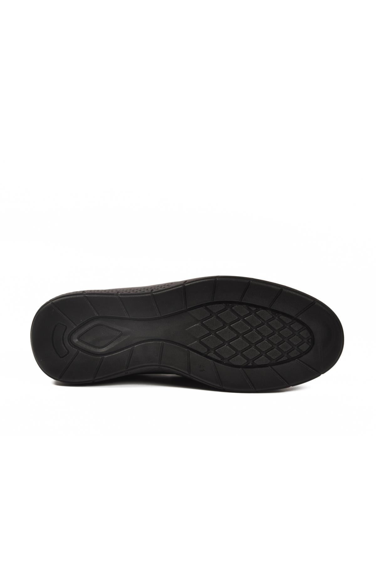 DSN 2030 M Siyah Hakiki Deri Erkek Günlük Ayakkabı - Görsel 6