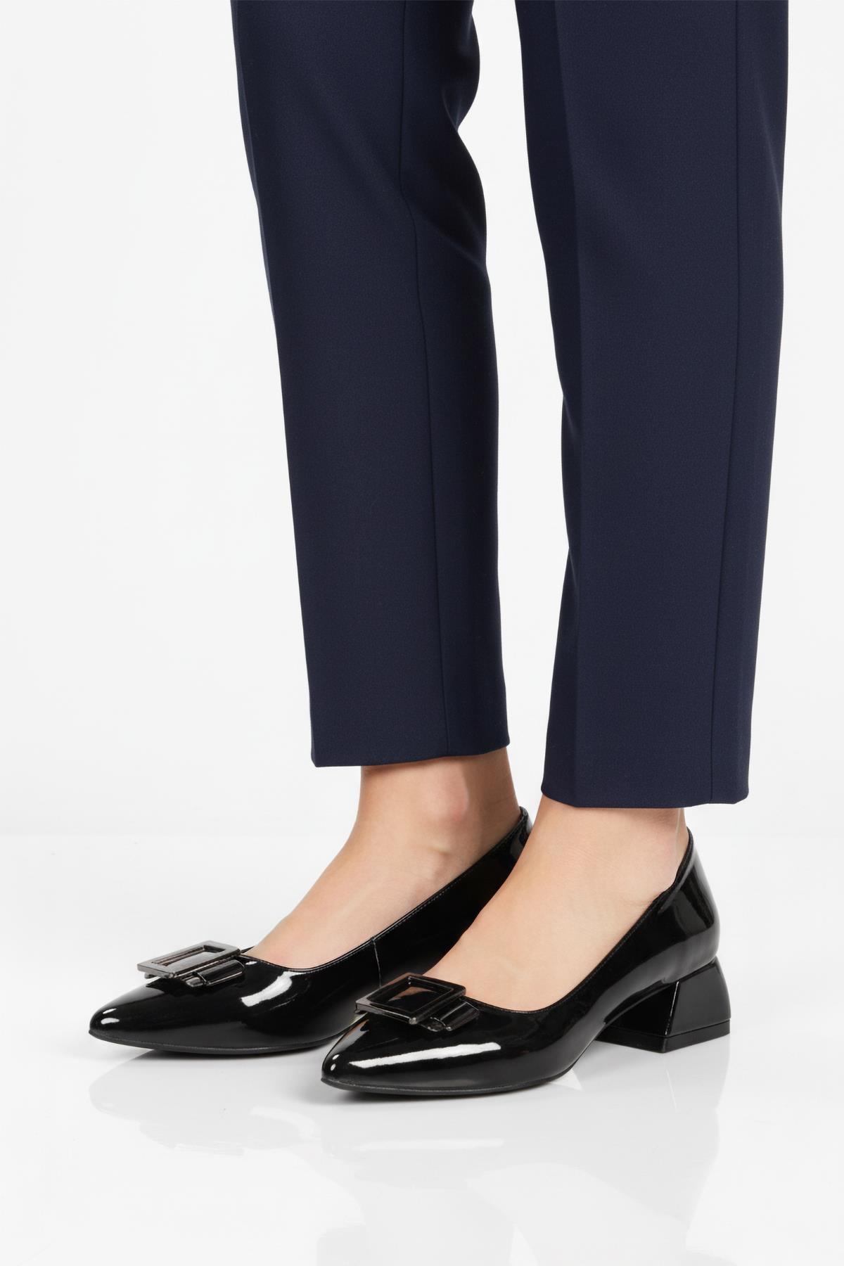 451133 Z Siyah Rugan Kadın Günlük Ayakkabı - Görsel 4