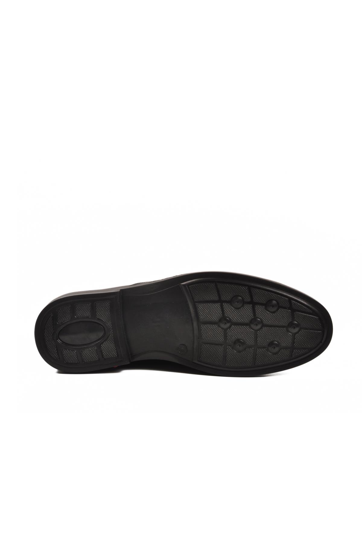 DSN 2036 M Siyah Hakiki Deri Erkek Günlük Ayakkabı - Görsel 6