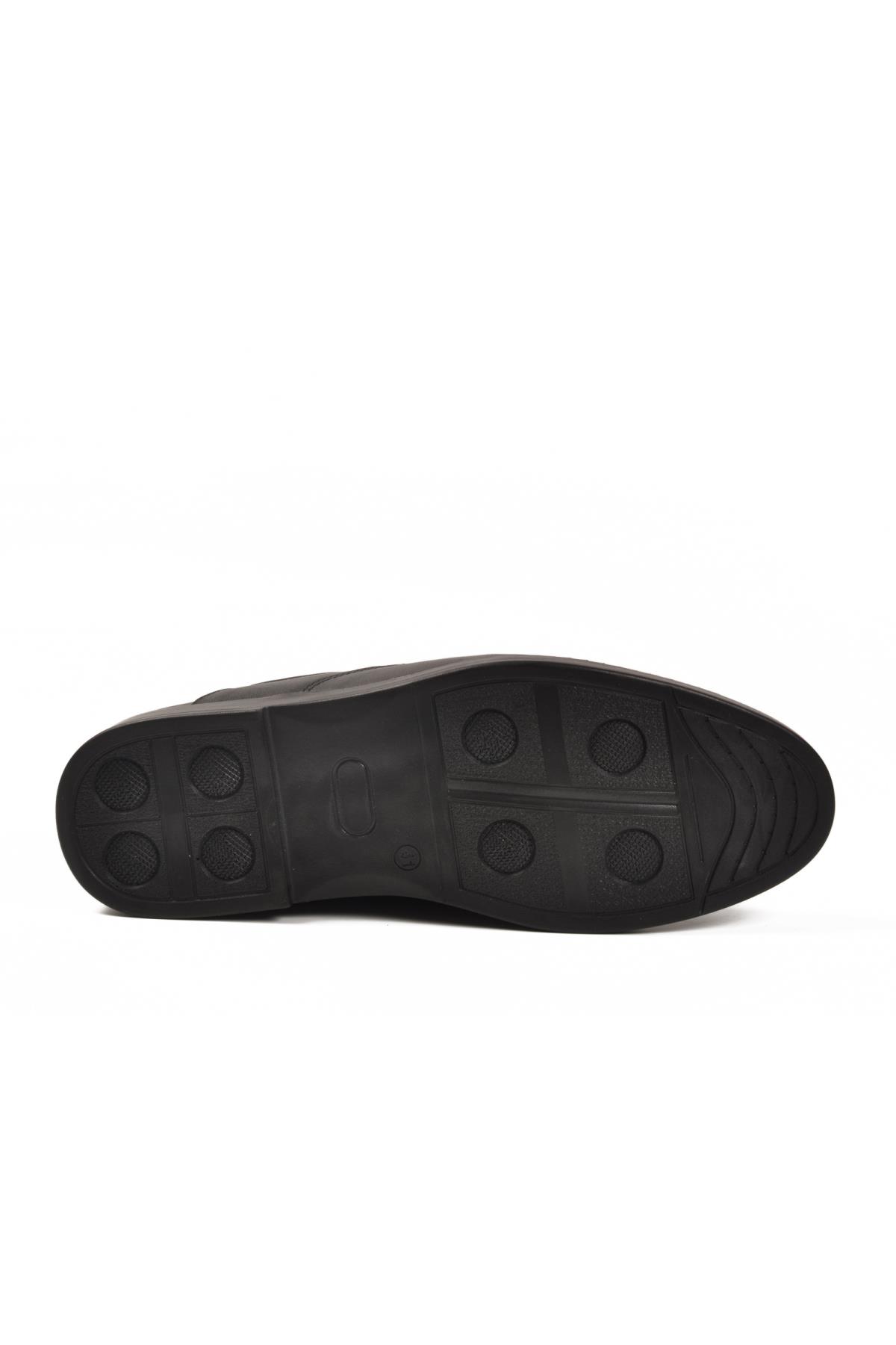 DSN 2029 M Siyah Hakiki Deri Erkek Günlük Ayakkabı - Görsel 6