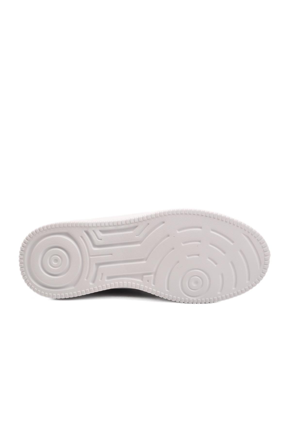 201 G Siyah-Beyaz Unisex Taşlı Mevsimlik Sneaker - Görsel 6