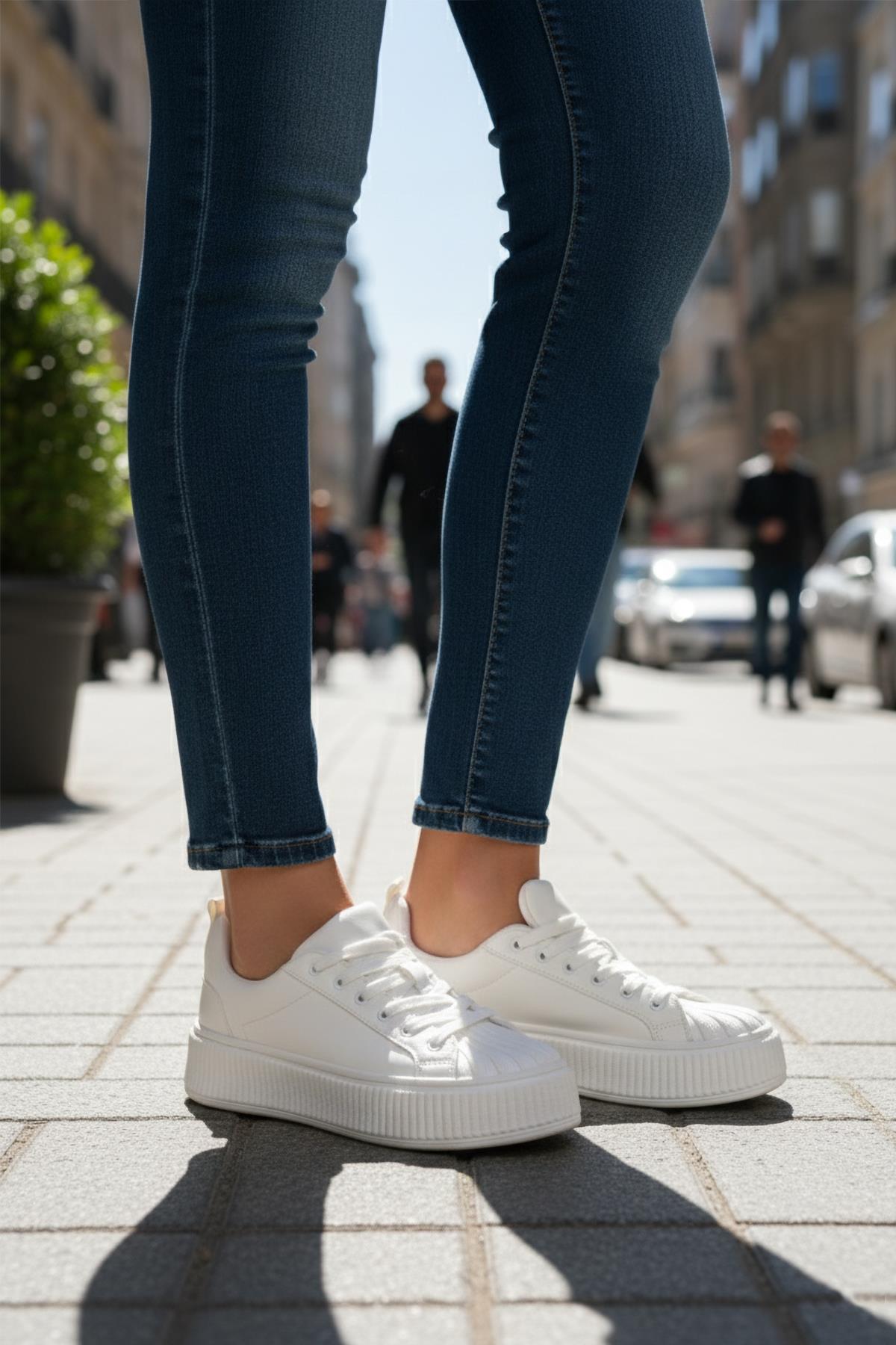 Ayk's Grov 410 G Beyaz Mevsimlik Sneaker - Görsel 2