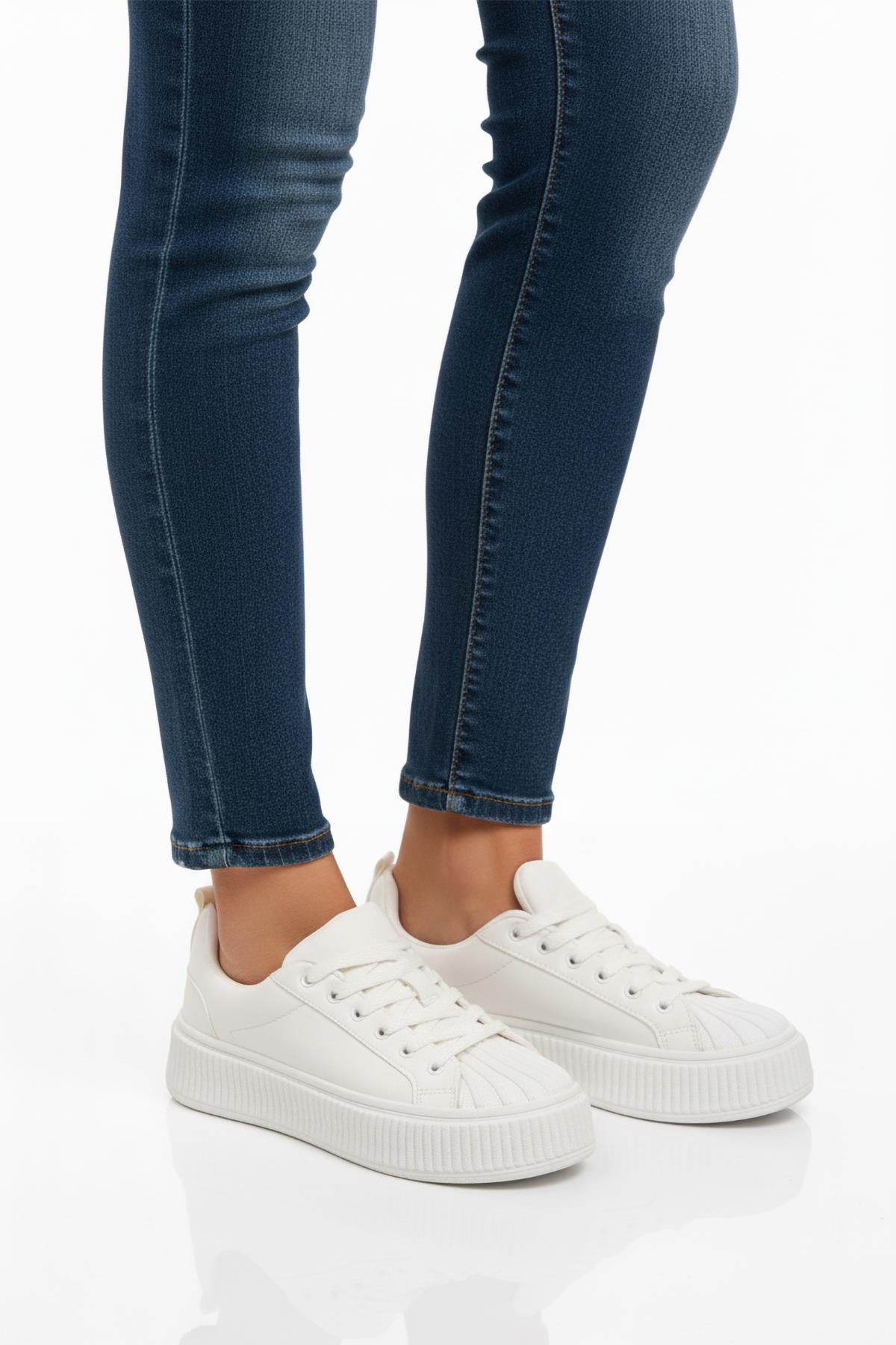 Ayk's Grov 410 G Beyaz Mevsimlik Sneaker - Görsel 4