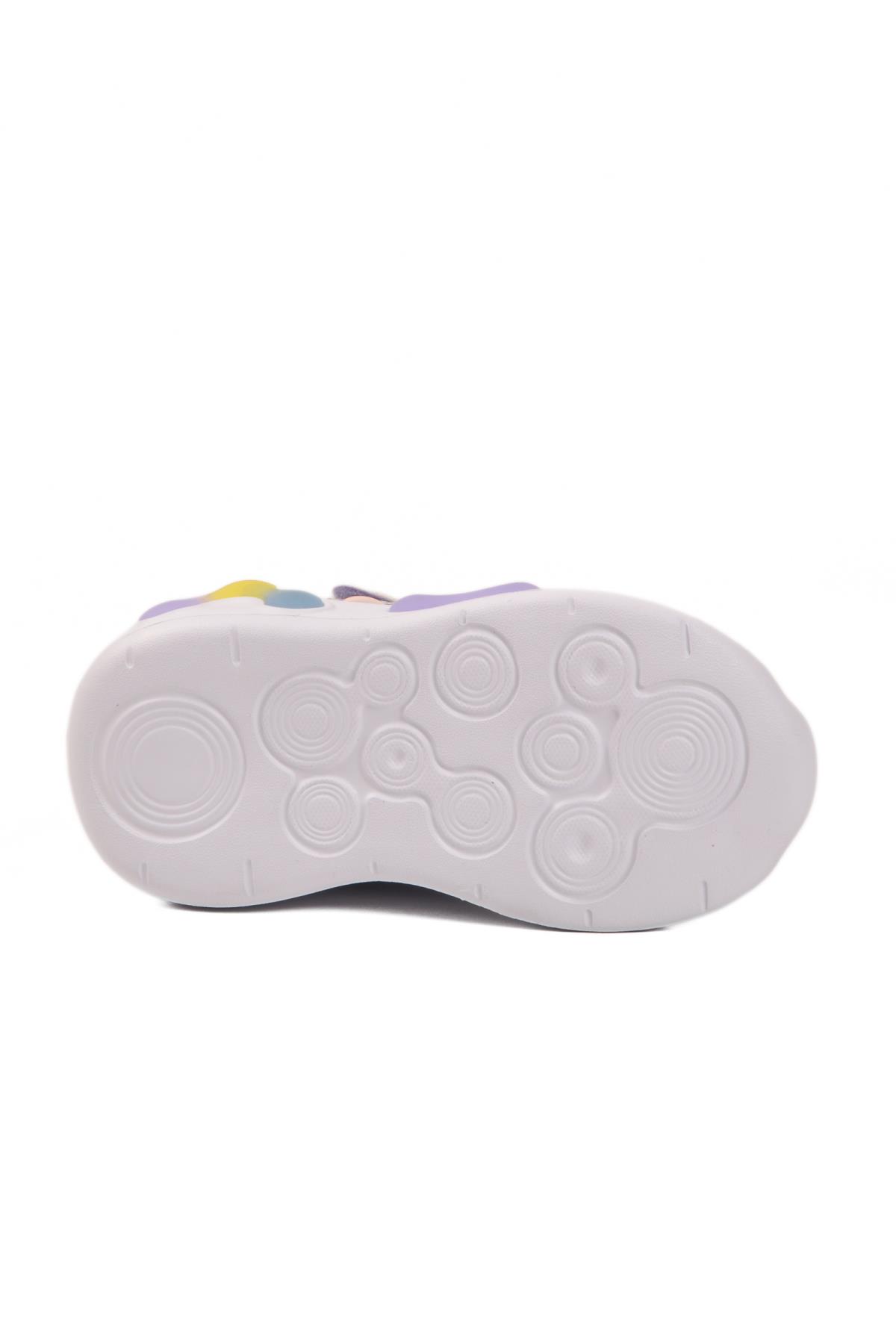 2058 B Lila Kürklü Bebek Spor Bot - Görsel 6