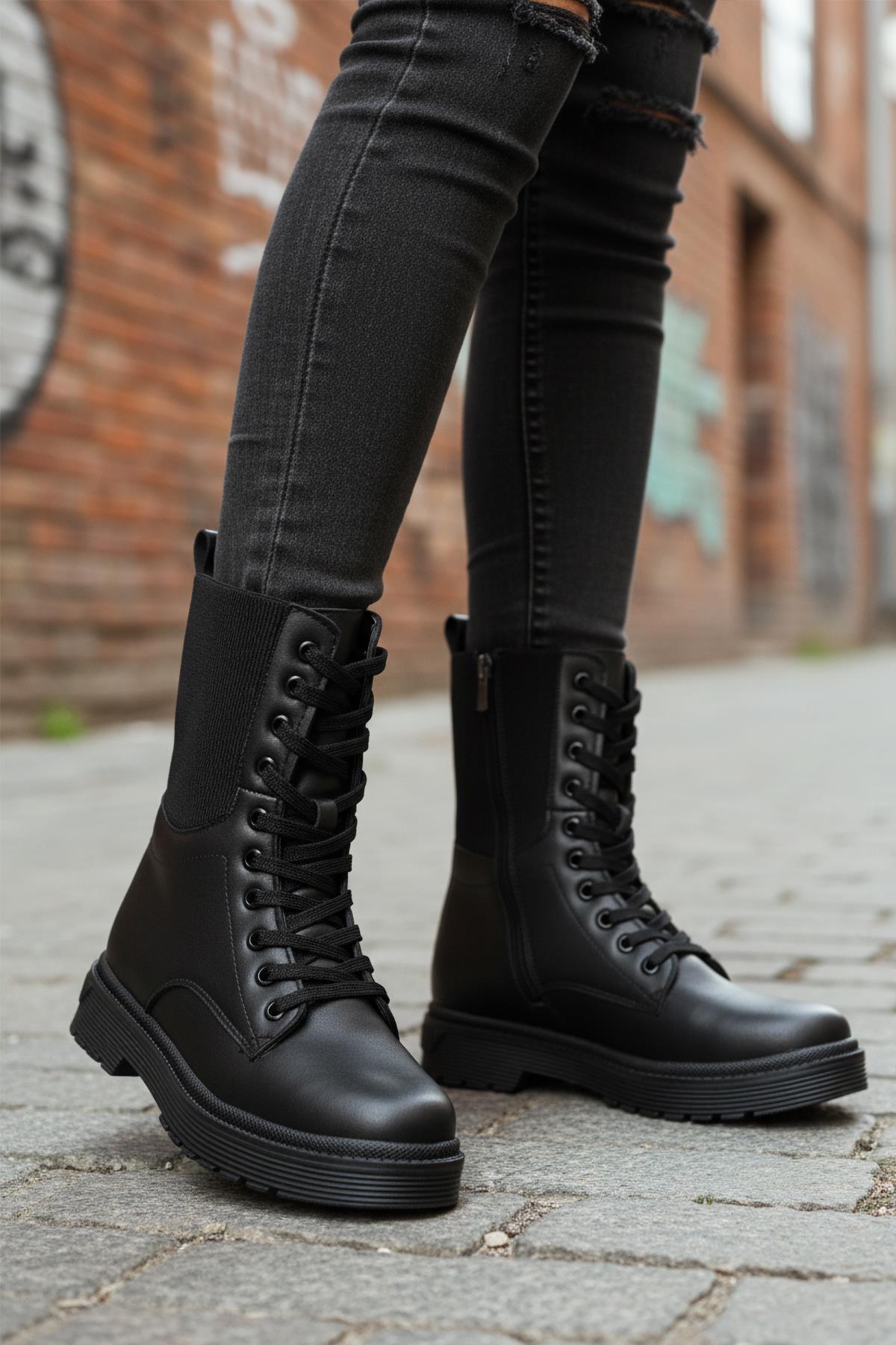 23002 Z Siyah Kadın Bot - Görsel 2