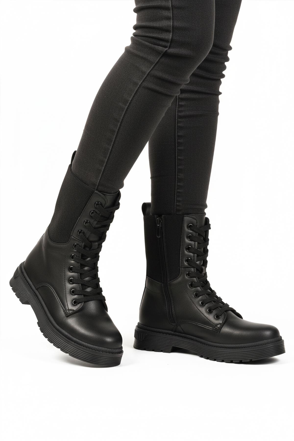 23002 Z Siyah Kadın Bot - Görsel 4