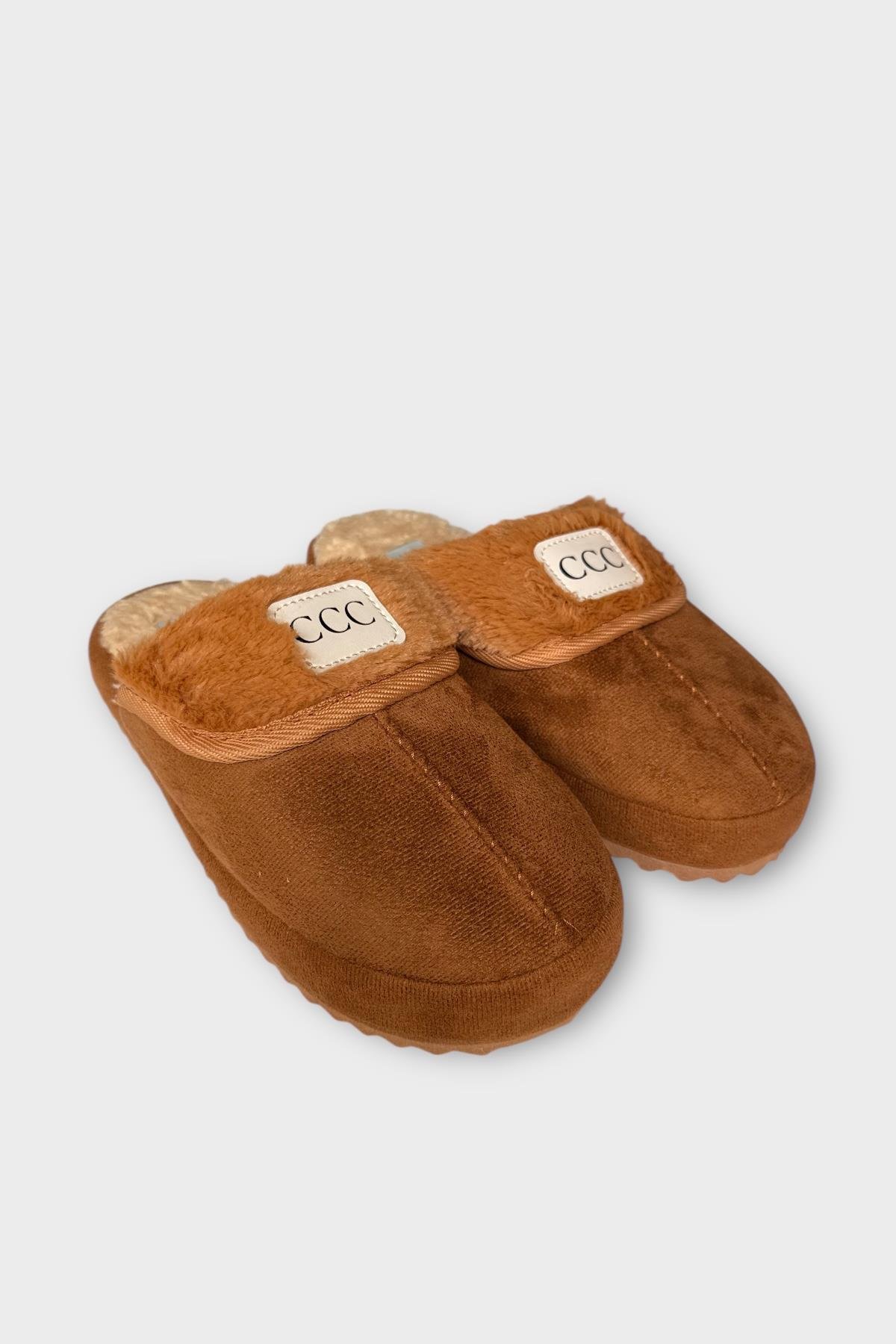 İçi Peluş Ses Yapmaz Eva Taban Kadın EvTerliği TABA - Görsel 4