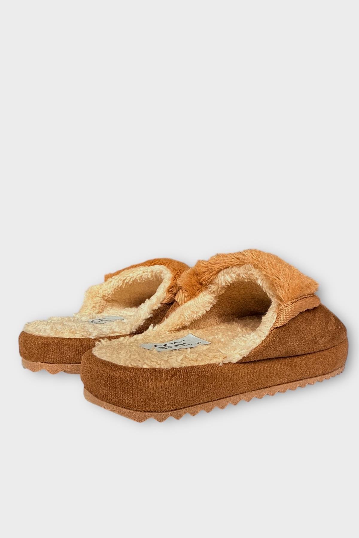 İçi Peluş Ses Yapmaz Eva Taban Kadın EvTerliği TABA - Görsel 6