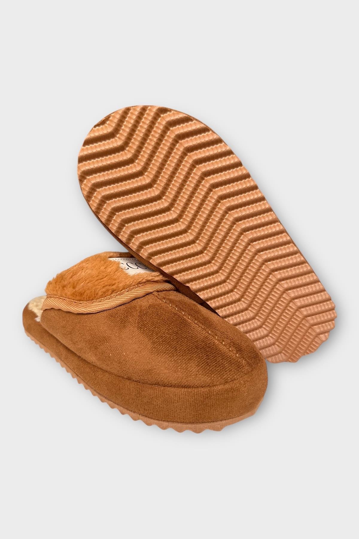 İçi Peluş Ses Yapmaz Eva Taban Kadın EvTerliği TABA - Görsel 7