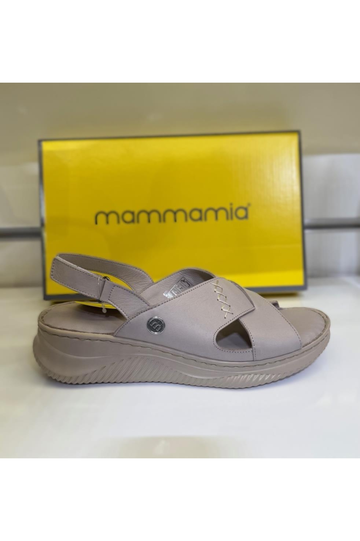 D25ys 2855 Hakiki Deri Kadın Sandalet - Görsel 2