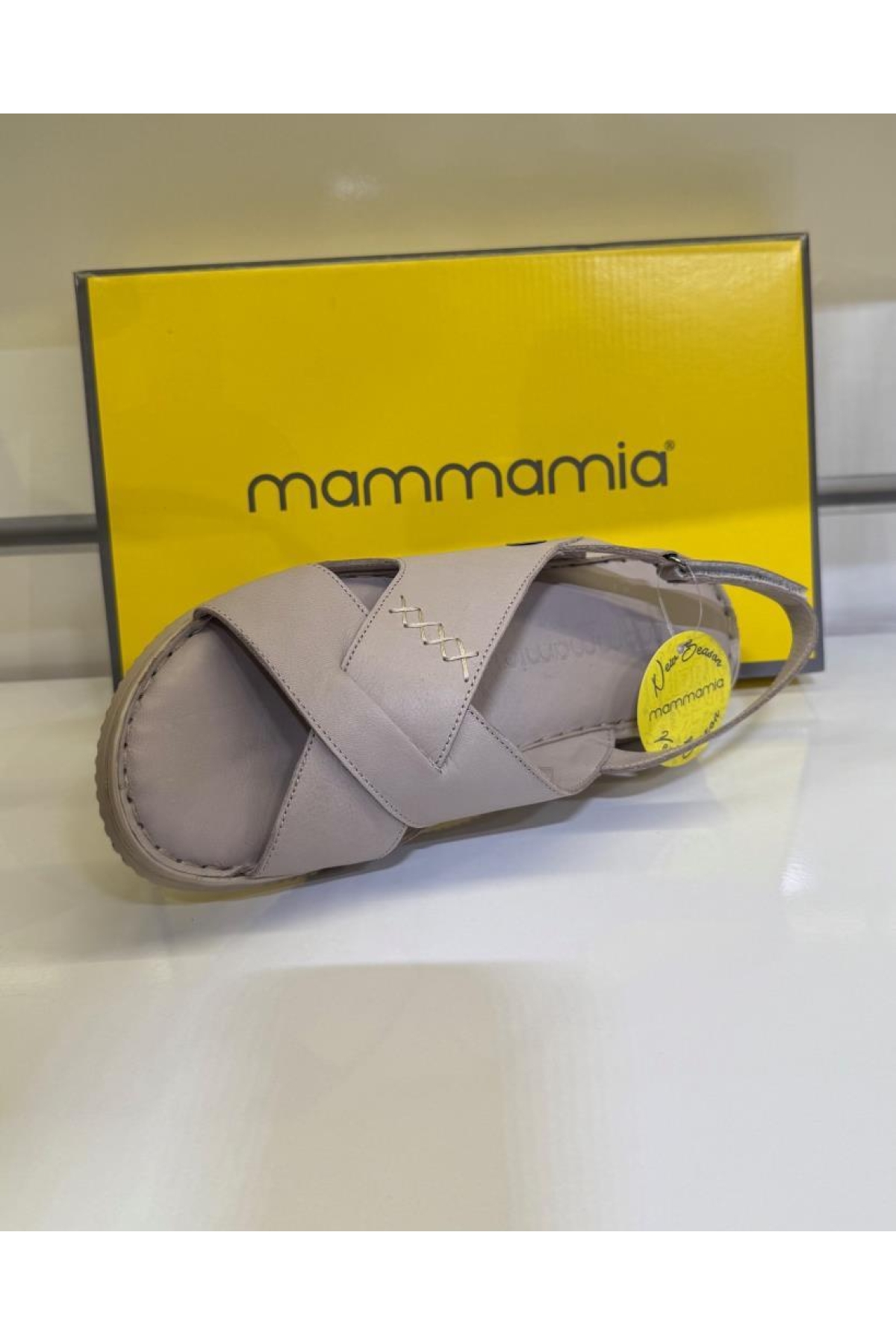 D25ys 2855 Hakiki Deri Kadın Sandalet - Görsel 4