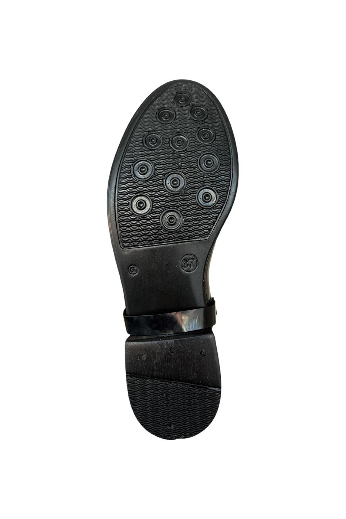 Liger Kemerli Tokalı Kadın Yağmur Botu GRİ - SİYAH - Görsel 7