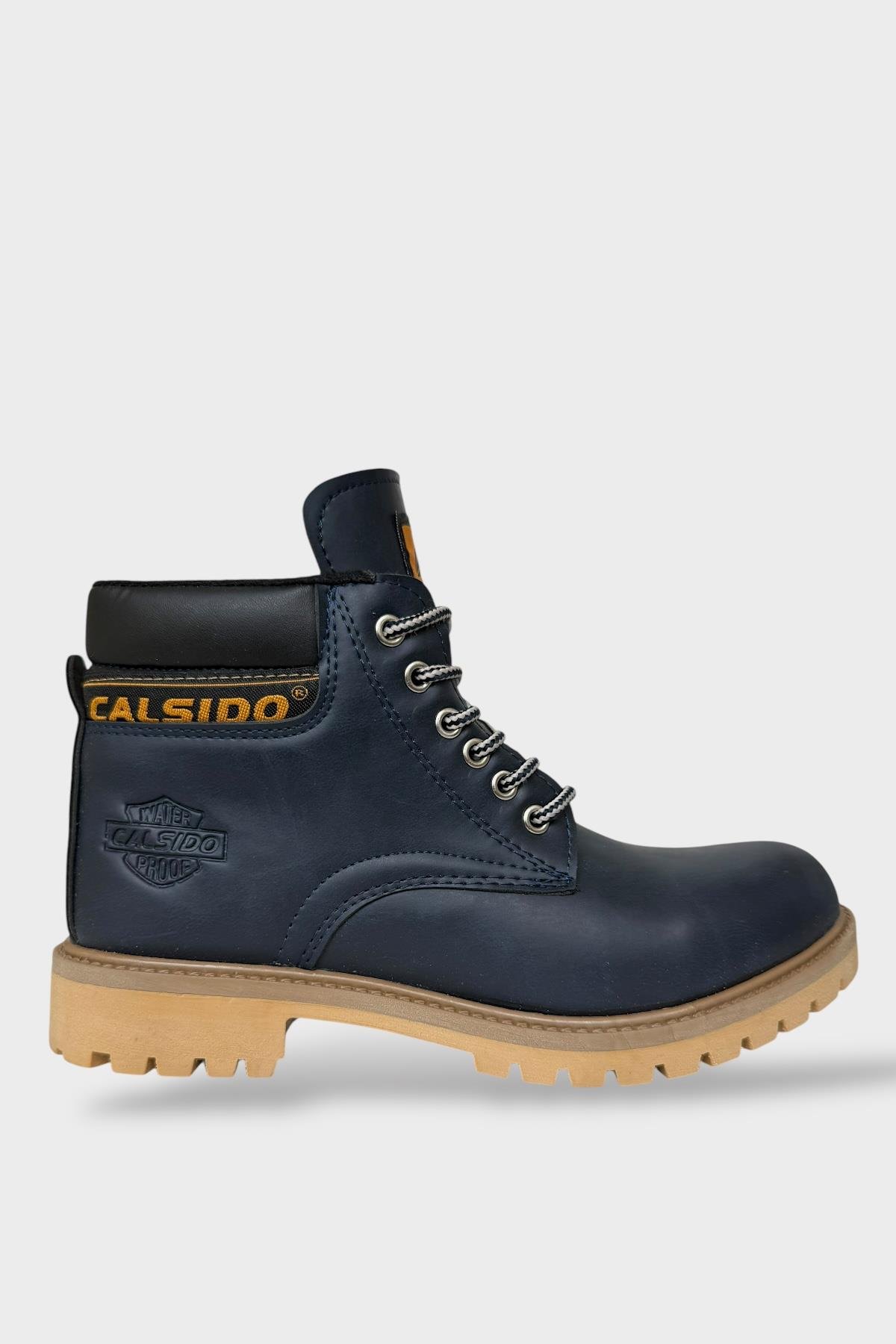 Unisex Kışlık Soğuk Geçirmez Kaydırmaz Taban Günlük Bağcıklı Bot LACİVERT - Görsel 2