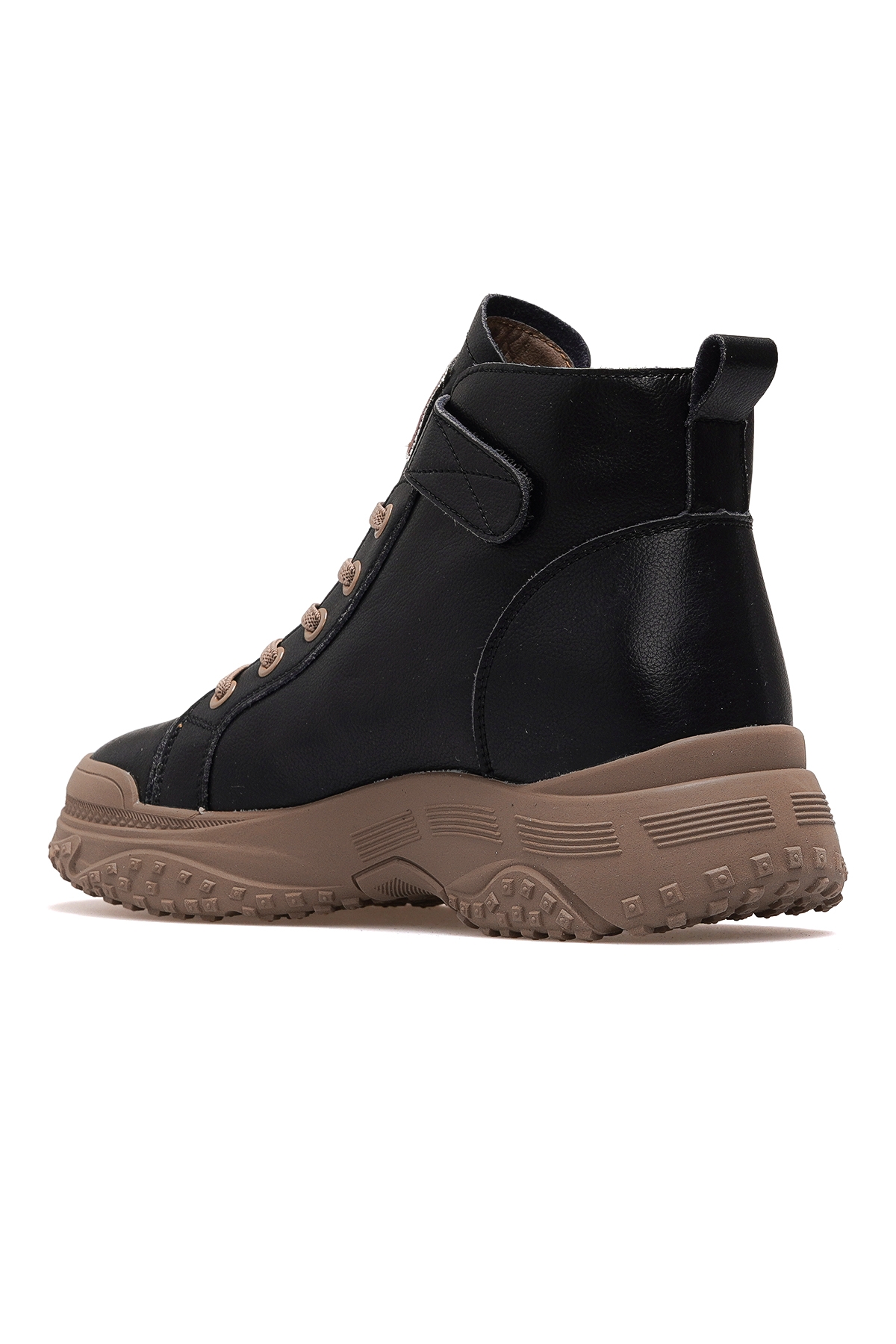 Kadın Deri Sneaker Bot 25k 25k310-5 Z Kömür - Görsel 4