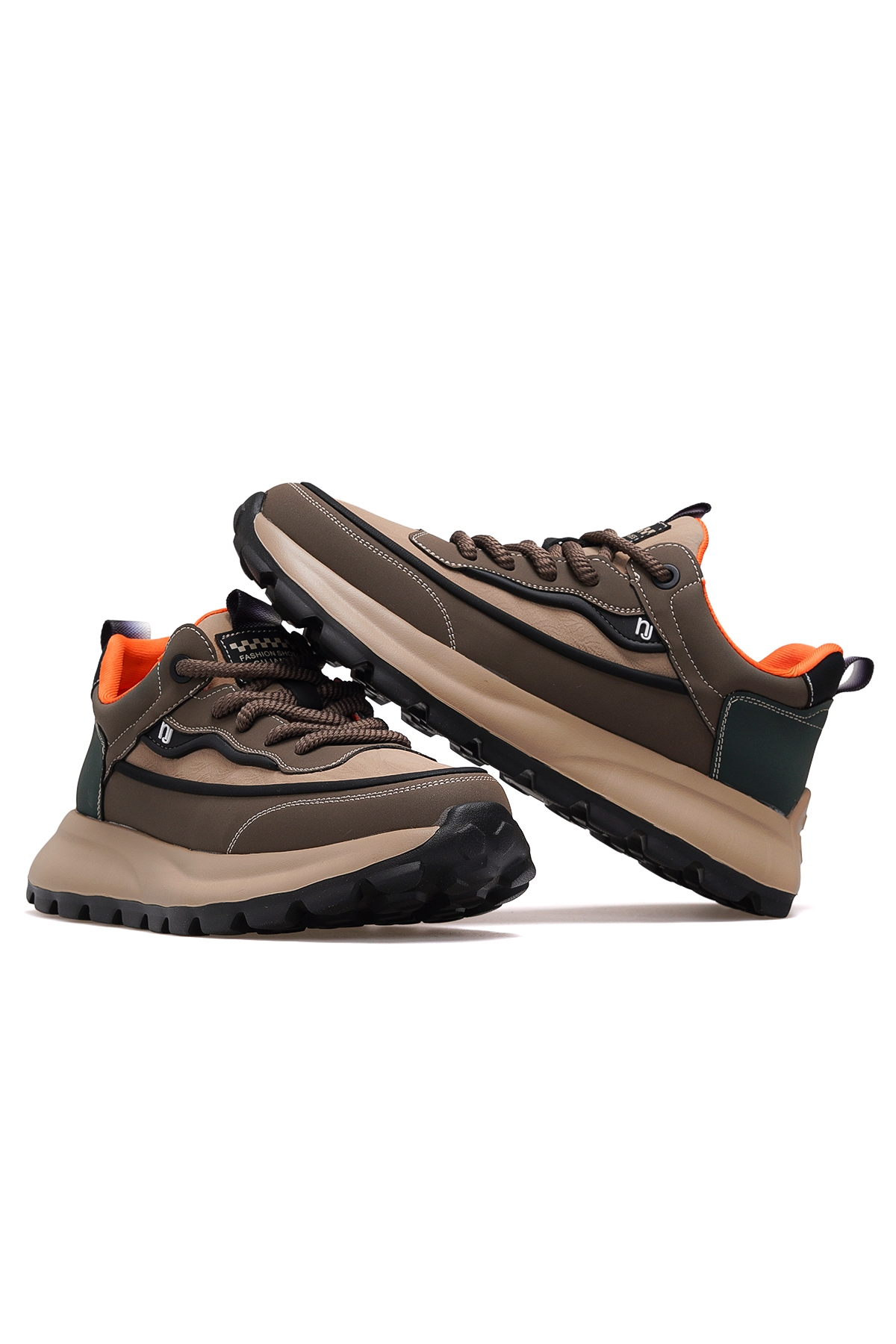 Erkek Günlük Hafif Sneaker Ayakkabı 25k 25k501-1 M Kahve - Görsel 7