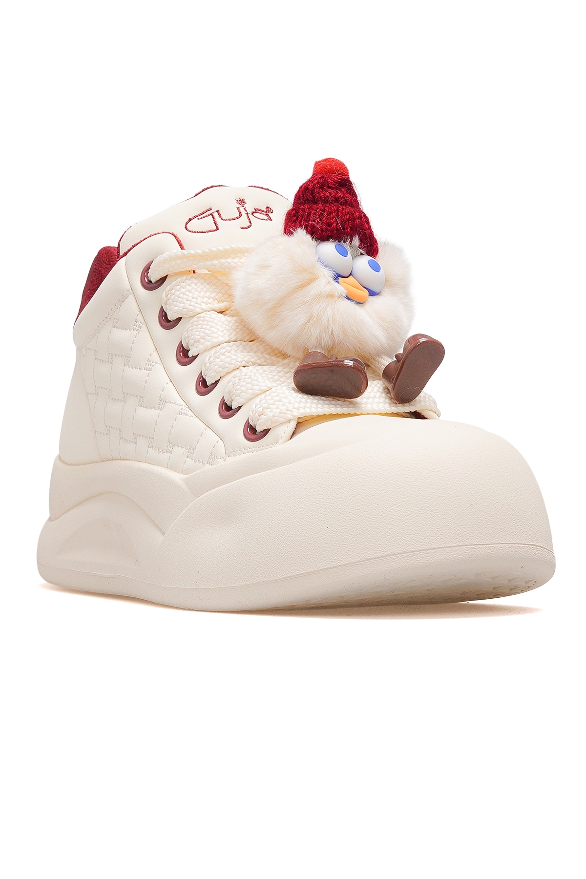 Kadın Deri Gizli Dolgu Topuk Günlük Bot 25k 25k426-1 Z Bordo - Görsel 5