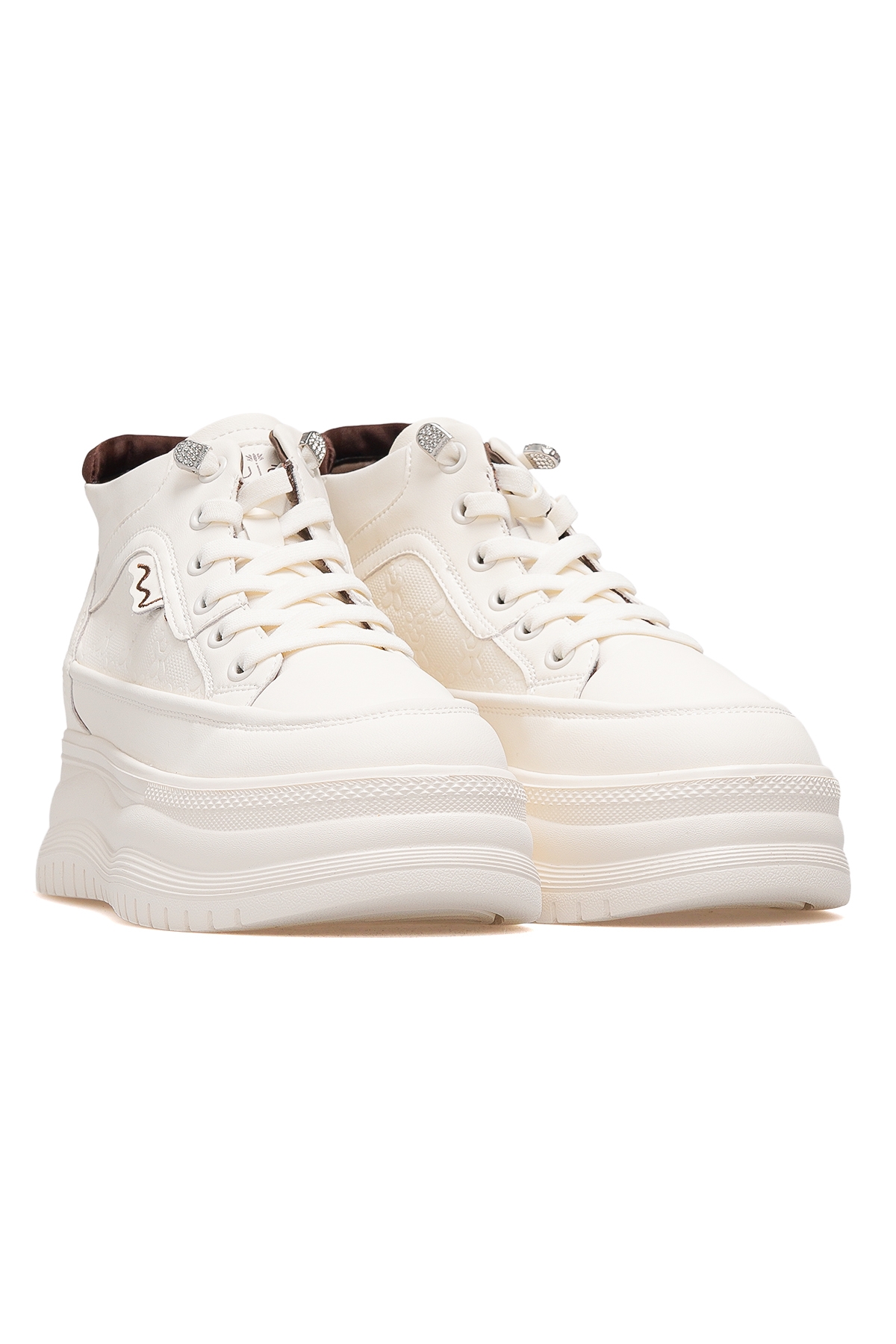 Kadın Sneaker Günlük Bot 25k 25k313-2 Z Bej - Görsel 6