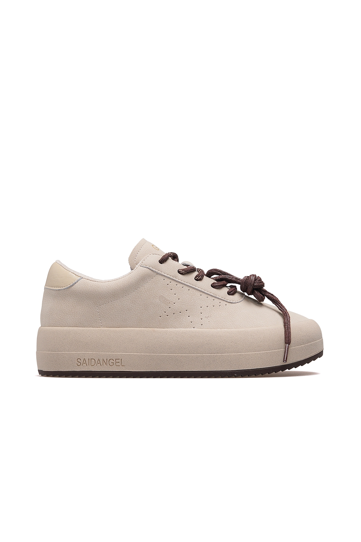 Kadın Deri Sneaker Ayakkabı 25k 25k372 Z Nubuk Bej - Görsel 2