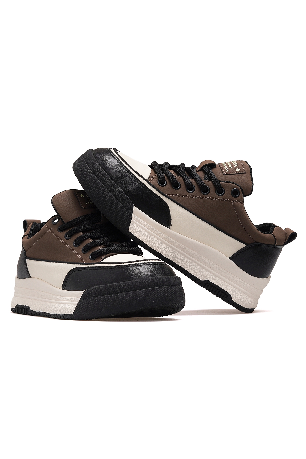 Kadın Deri Sneaker Bot 25k 25k301 Z Kahve - Görsel 7