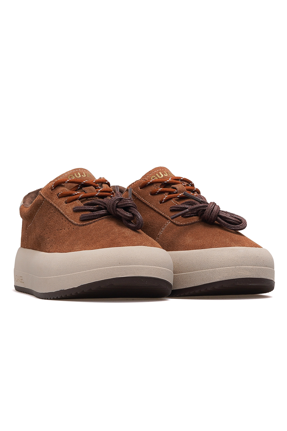 Kadın Deri Sneaker Ayakkabı 25k 25k372 Z Camel Nubuk - Görsel 6