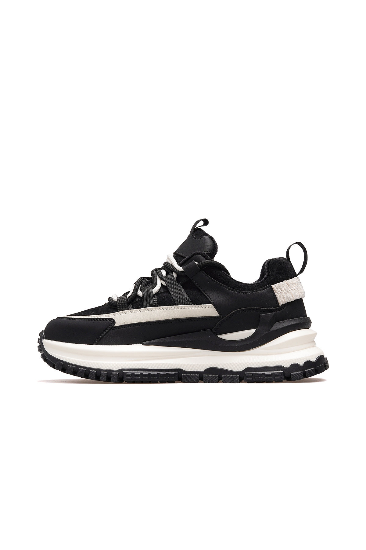 Kadın İçi Polarlı Sneaker Günlük Ayakkabı 25k 25k331 Z Siyah - Görsel 3