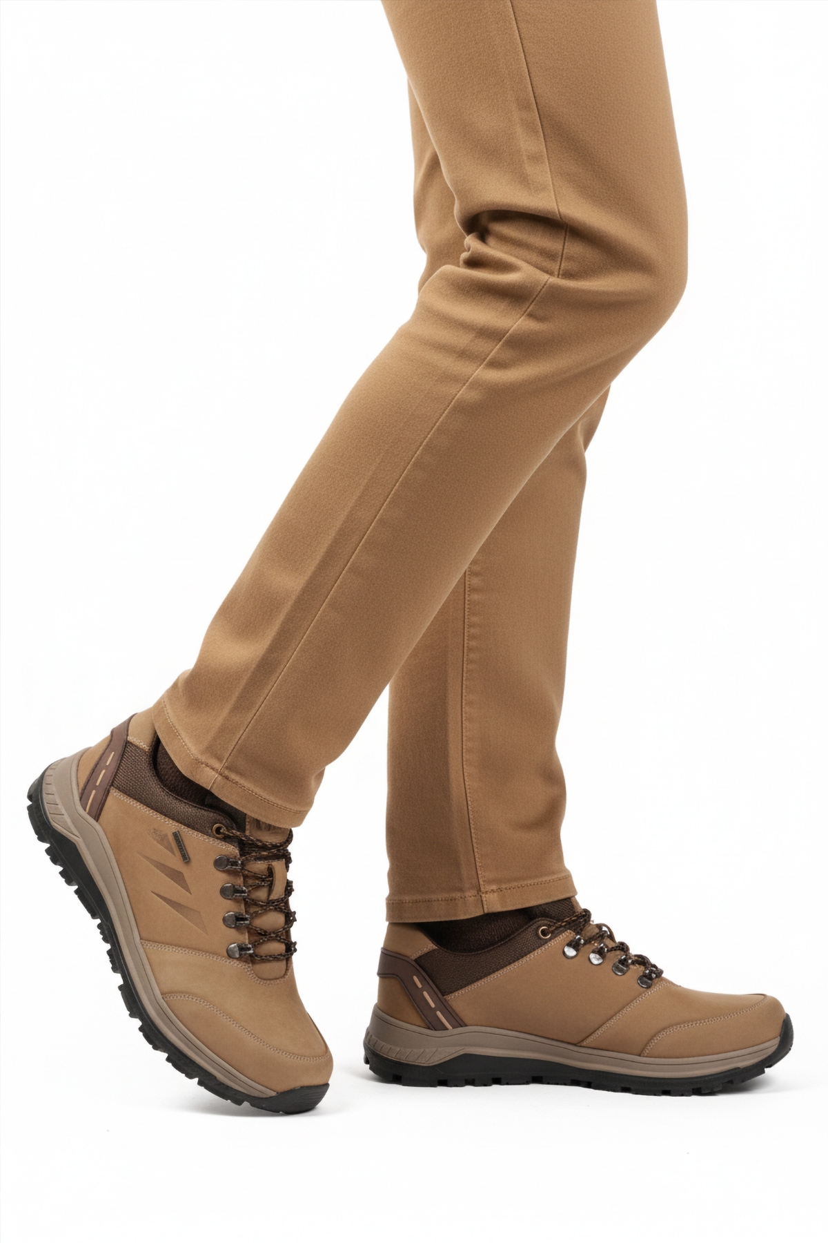 Kum Hakiki Deri Kaymaz Su İtici Erkek Outdoor Ayakkabı 2343 M - Görsel 2