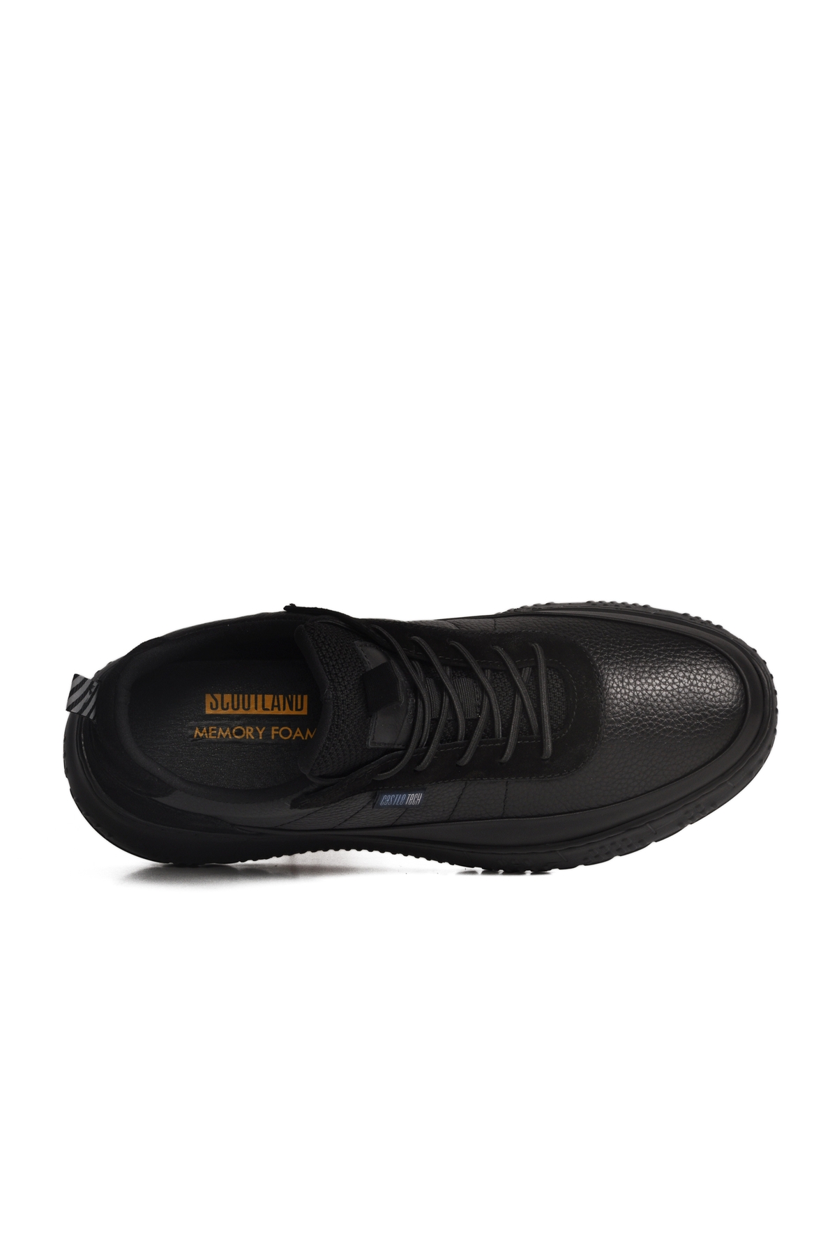 Siyah Hakiki Deri Memory Foam Erkek Casual Ayakkabı 152-22487 M - Görsel 5