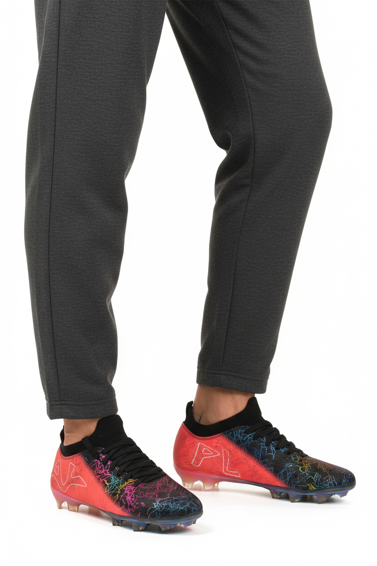 Siyah Fuşya Çoraplı Bağcıklı Erkek Krampon MK-252-153 M - Görsel 2