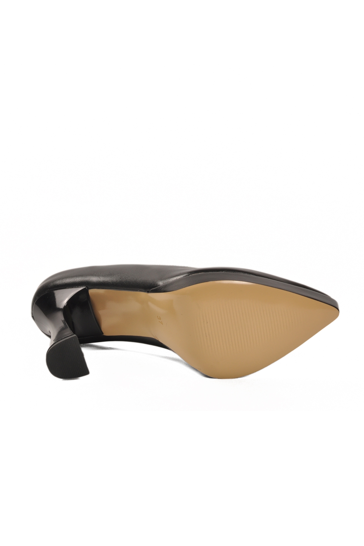 Siyah İnce Uzun Kadın Topuklu Ayakkabı 448206 Z - Görsel 6