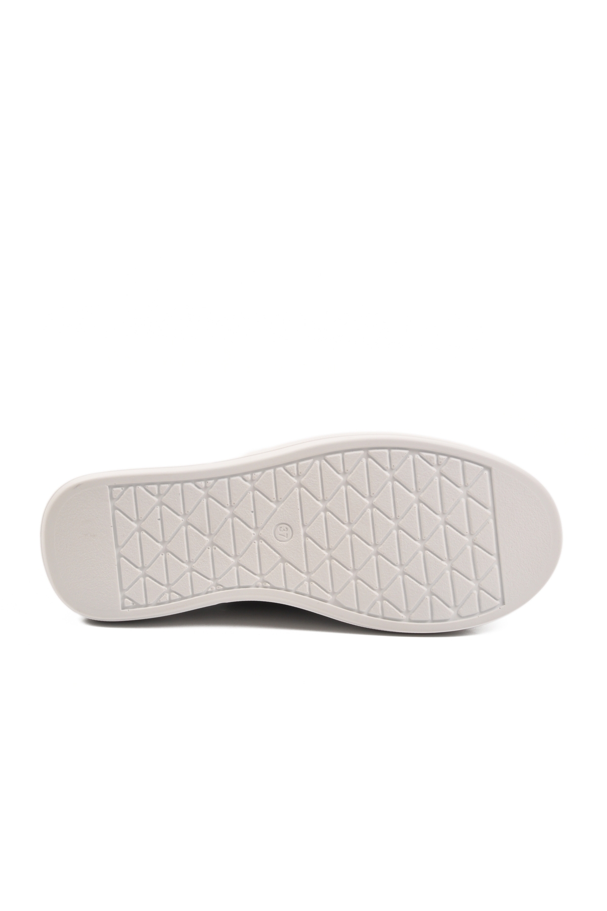 Siyah Beyaz Kalın Taban Bağcıklı Unisex Spor Ayakkabı OZ-03 Z - Görsel 6